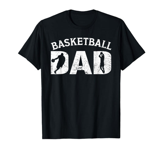 Basketball Dad Coach Fathers Day Bball T-Shirt - Minimalist Print Unisex - T-Shirt, Sweatshirt, Hoodie