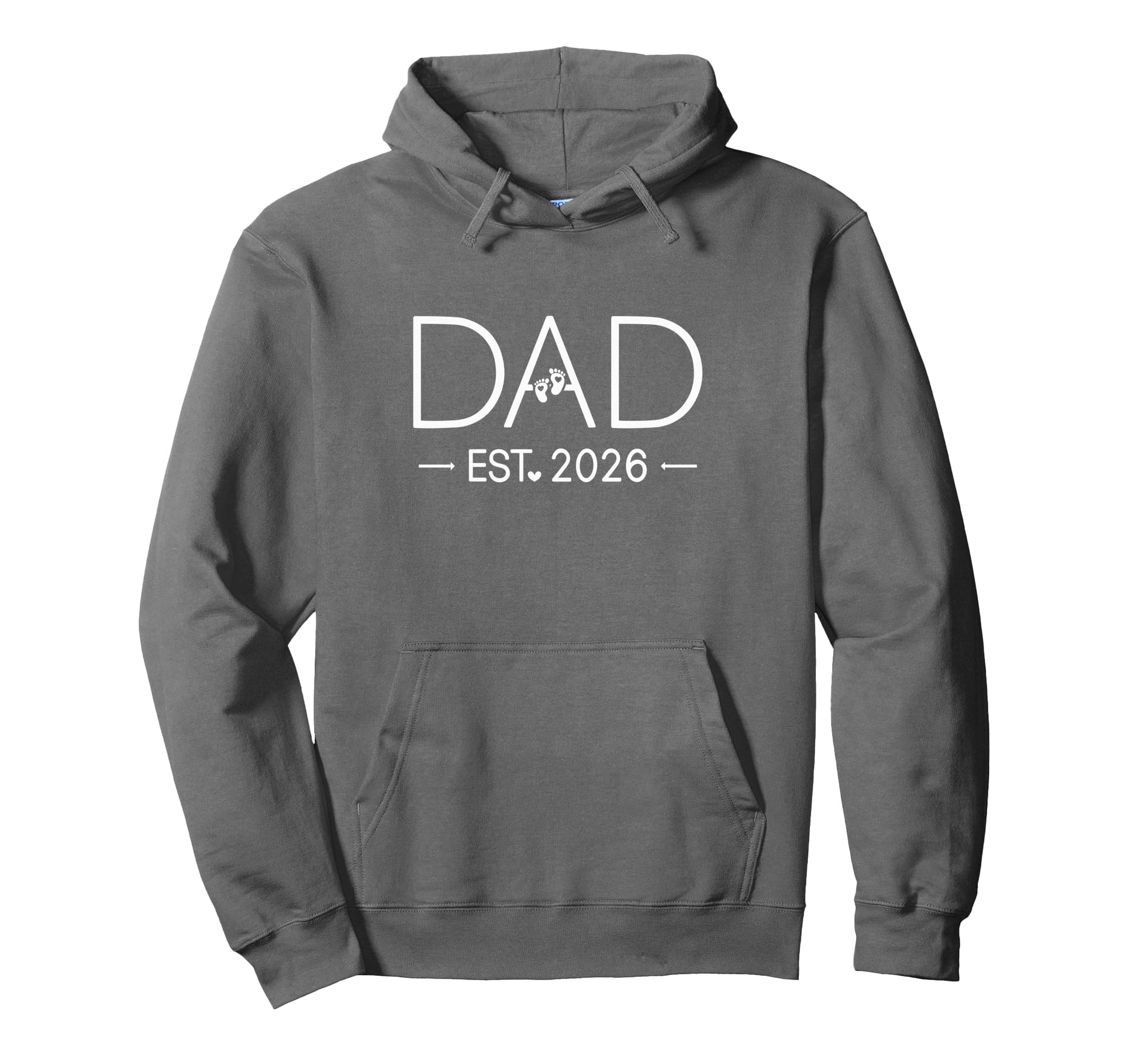Dad Est 2026 New Dad Mom Matching Hoodie - Custom Art Print Men Women - T-Shirt, Sweatshirt, Hoodie