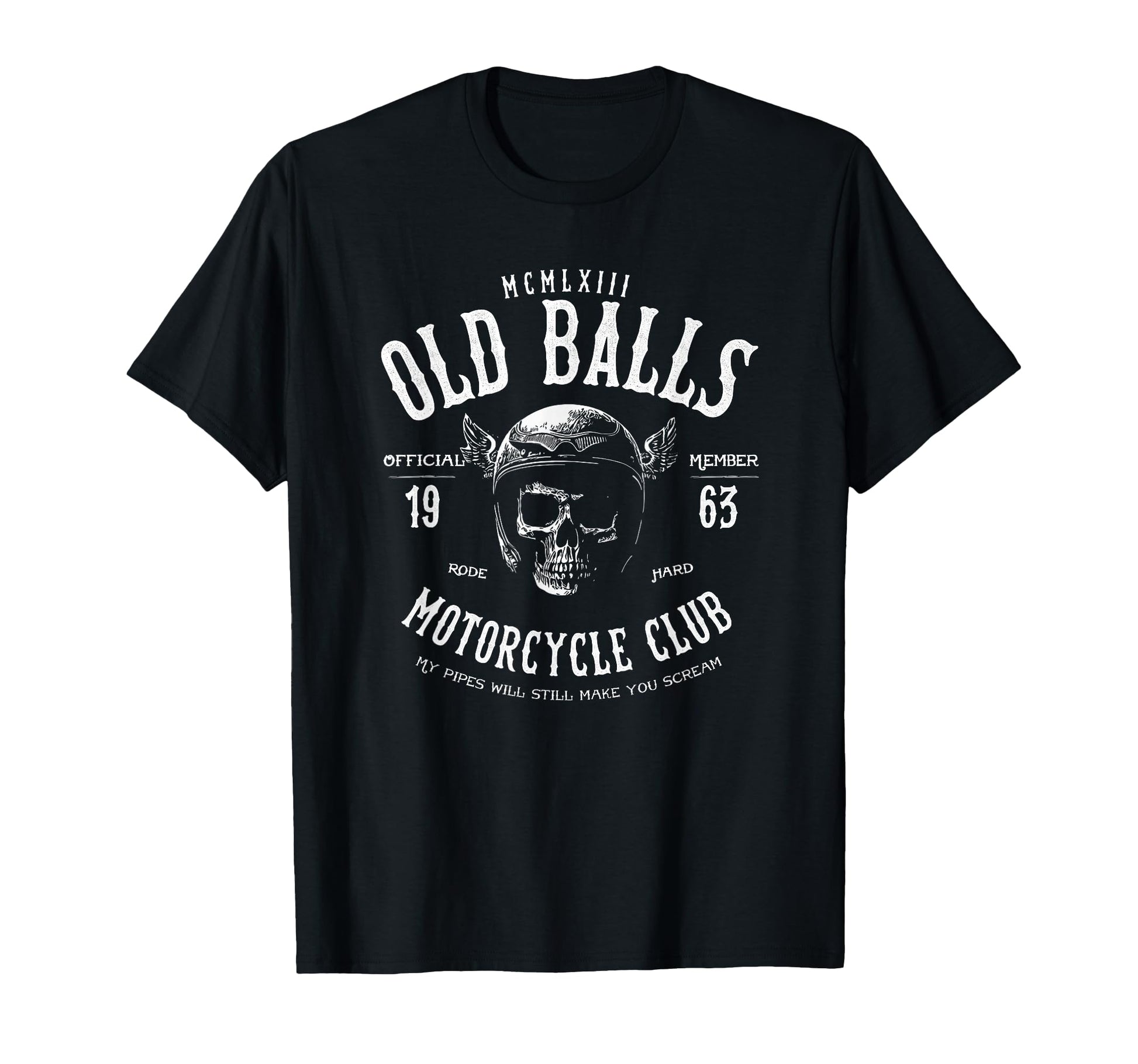 Old Balls Club Motorcycle 60Th Birthday T-Shirt - Streetwear Style Unisex - T-Shirt, Sweatshirt, Hoodie