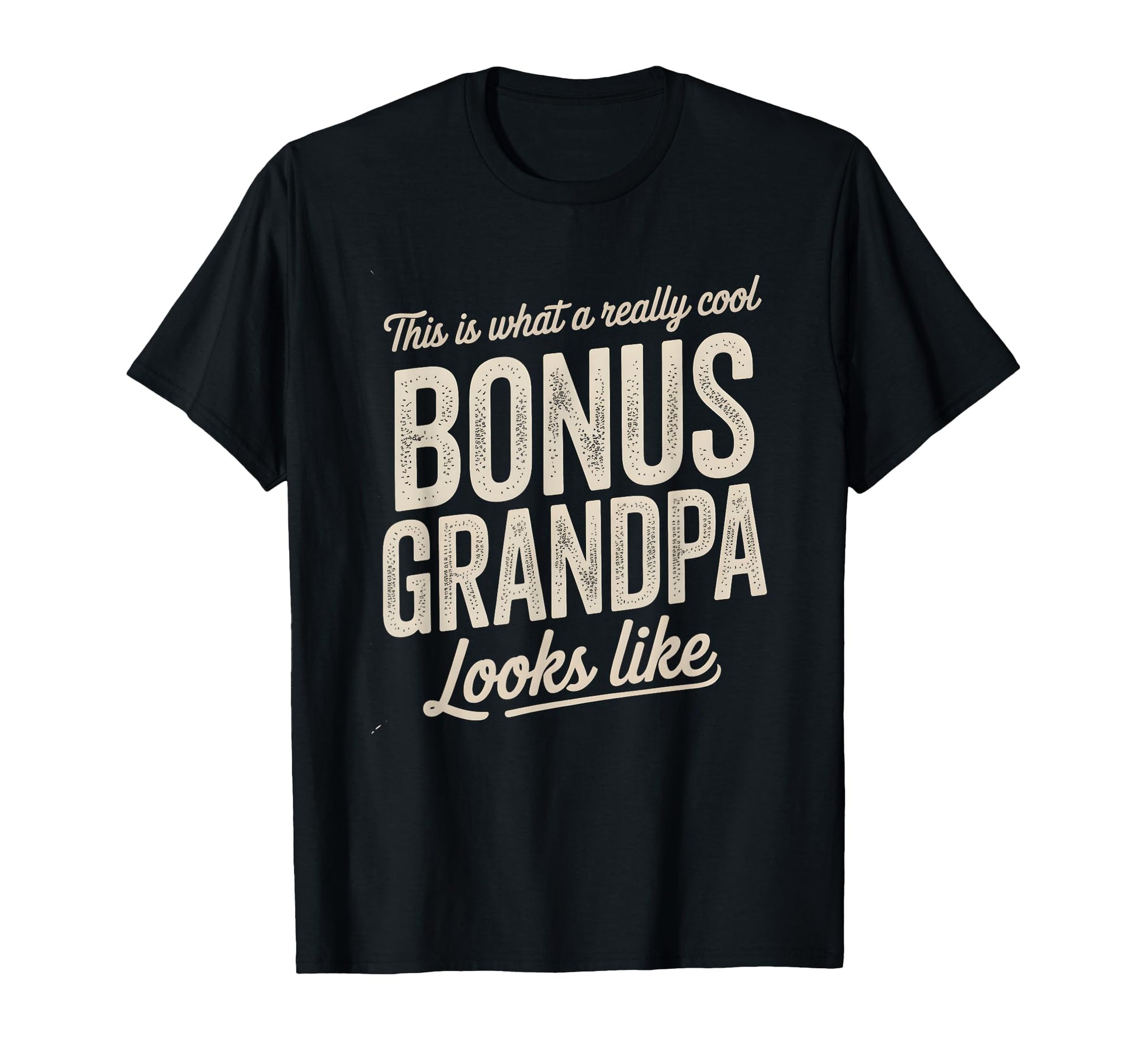 Bonus Grandpa Family Matching Charm T-Shirt - Minimalist Print Unisex - T-Shirt, Sweatshirt, Hoodie