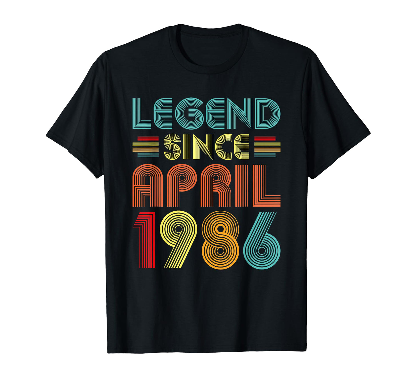 Legend Since April 1986 Birth Birthday T-Shirt - Minimalist Print Unisex - T-Shirt, Sweatshirt, Hoodie