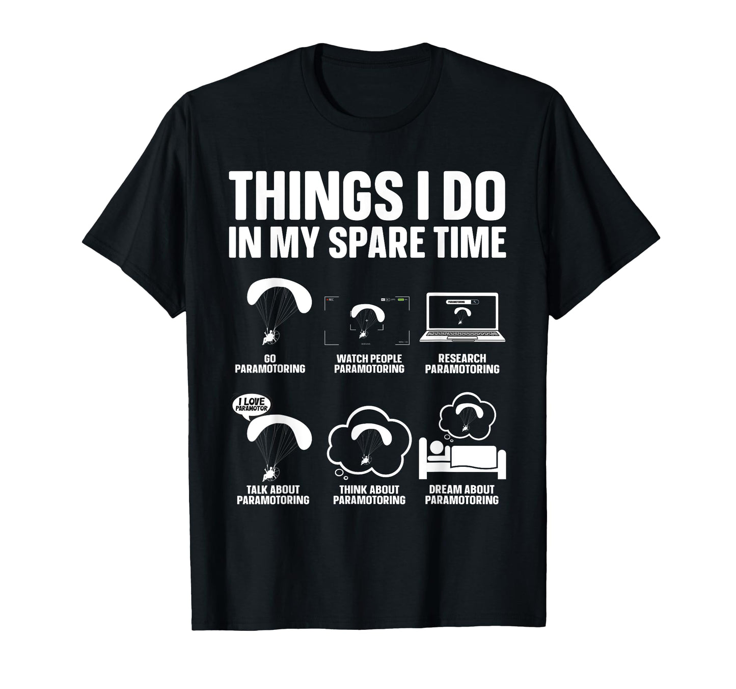 Paramotor Art Paramotoring Ppg Lover T-Shirt - Unique Graphic Unisex - T-Shirt, Sweatshirt, Hoodie