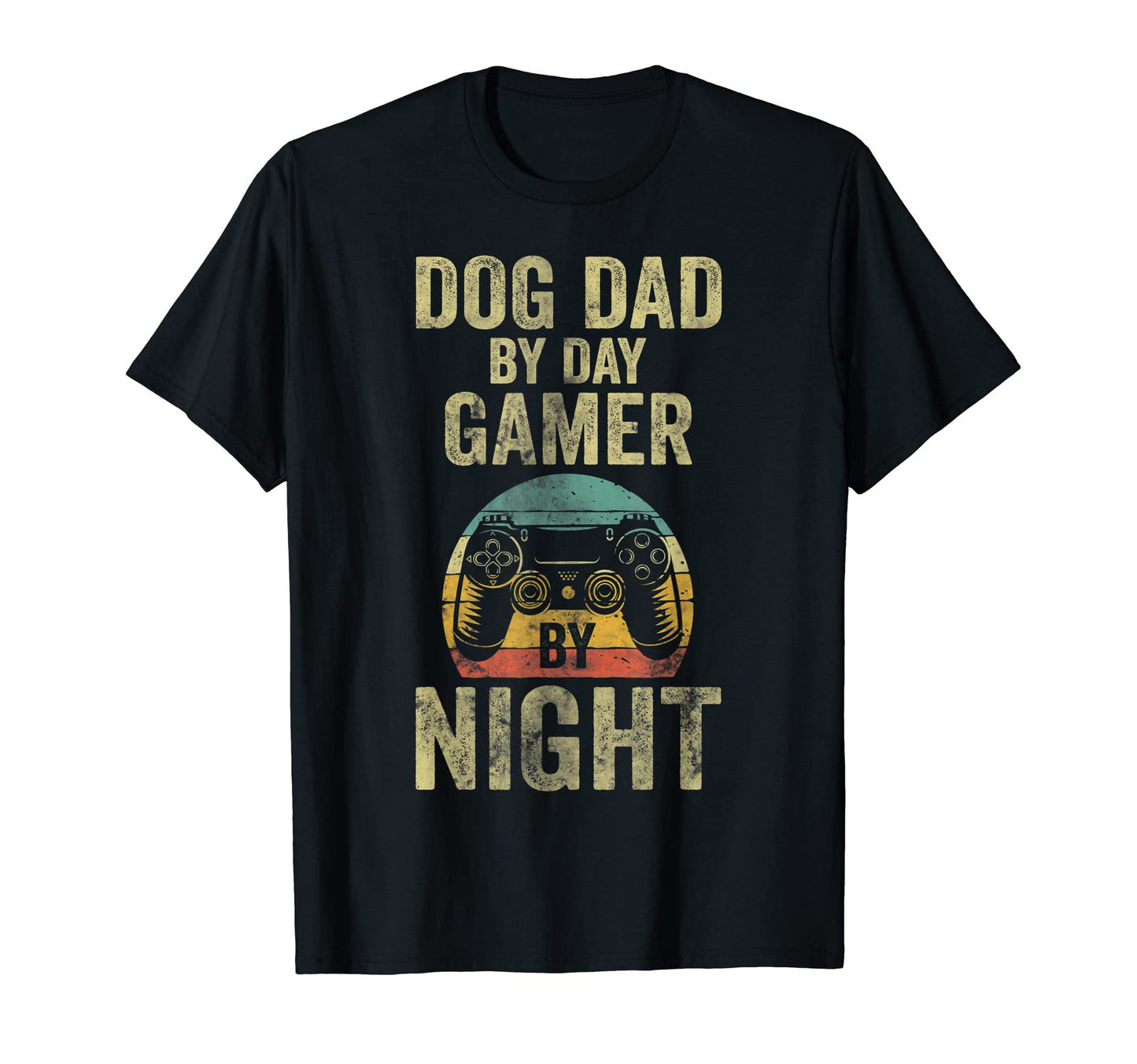 Funny Video Gamer Dog Dad Day Gamer T-Shirt - Aesthetic Graphic Men Women - T-Shirt, Sweatshirt, Hoodie