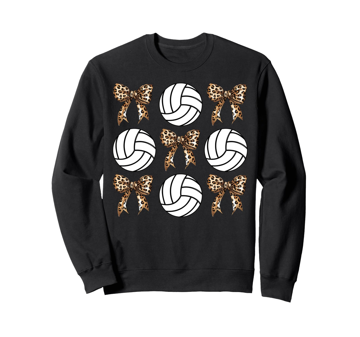 Volleyball Coquette Bow Sweatshirt - Streetwear Style for Adults - T-Shirt, Sweatshirt, Hoodie