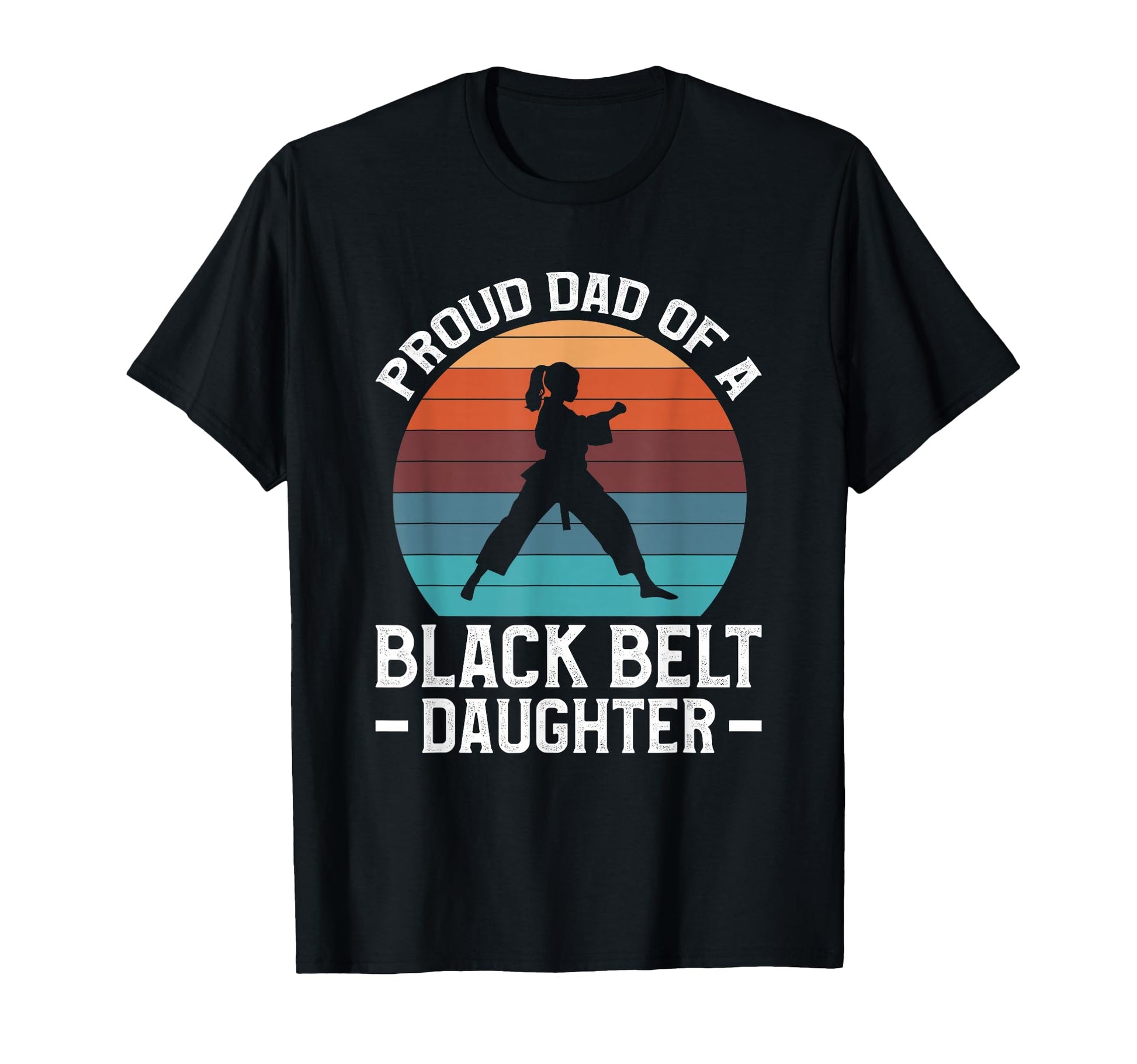 Black Belt Dad Daughter Father Martial Arts Hoodie - Graphic Print Unisex - T-Shirt, Sweatshirt, Hoodie