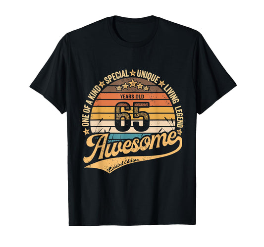 65 Years Ago 65Th Birthday Shirts T-Shirt - Fun Novelty Design for Adults - T-Shirt, Sweatshirt, Hoodie