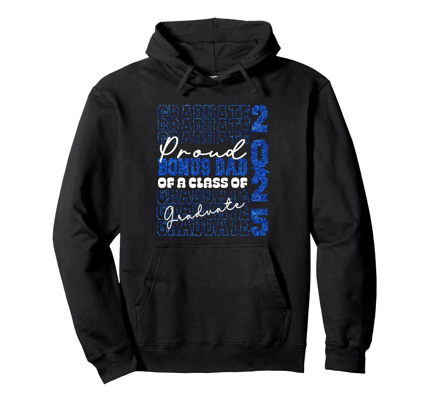 Proud Bonus Dad 2025 Graduate Prom Tie Hoodie - Minimalist Print Men Women - T-Shirt, Sweatshirt, Hoodie
