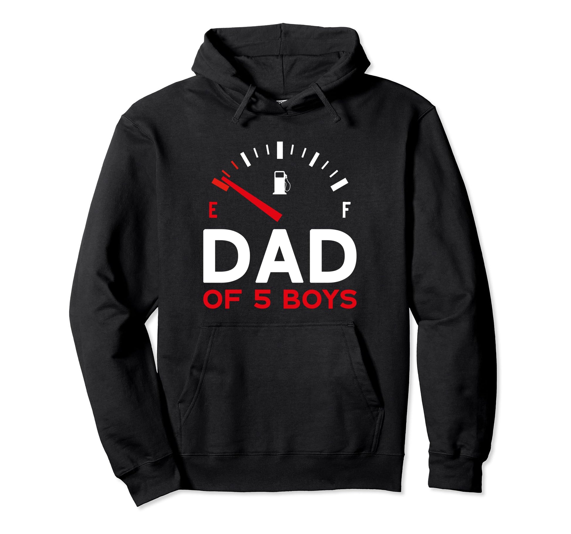 Dad 5 Fathers Day Dad Hoodie - Fun Novelty Design for Adults - T-Shirt, Sweatshirt, Hoodie
