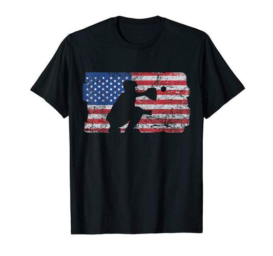 Baseball Flag Catcher Patriotic Ball T-Shirt - Trendy Graphic Unisex - T-Shirt, Sweatshirt, Hoodie