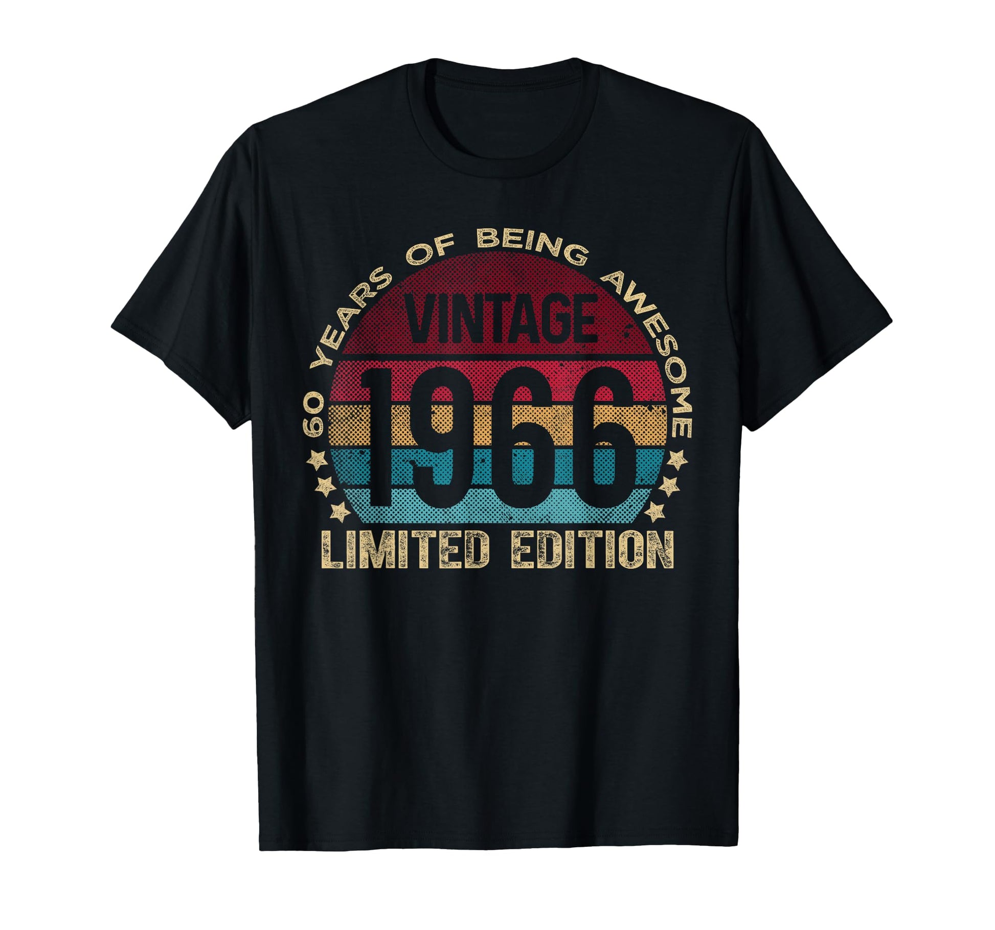 60 Year Old Gifts 1966 60Th Birthday T-Shirt - Minimalist Print Men Women - T-Shirt, Sweatshirt, Hoodie