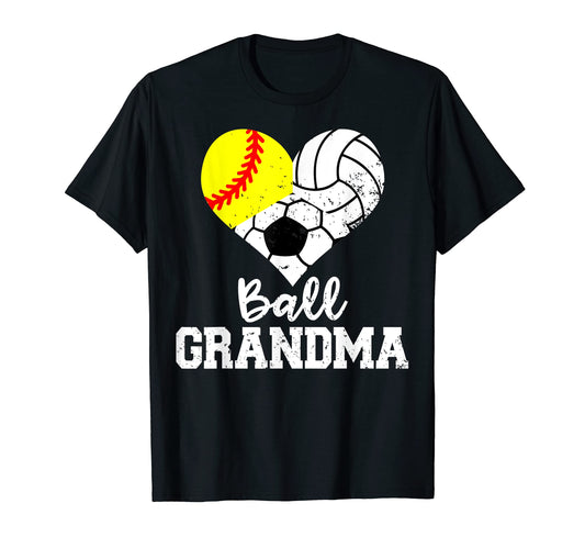 Ball Grandma Funny Softball T-Shirt - Custom Art Print for Adults - T-Shirt, Sweatshirt, Hoodie