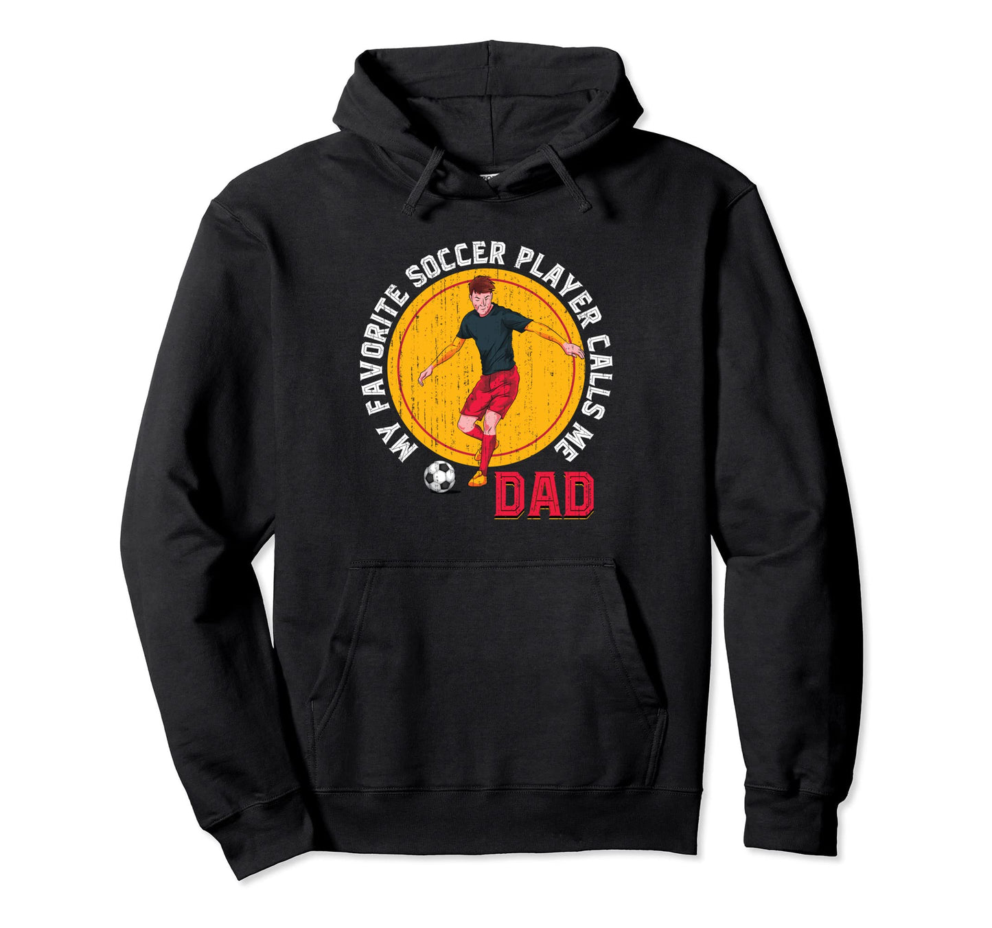 Fathers Day Soccer Ball Sport Soccer Hoodie - Minimalist Print Unisex - T-Shirt, Sweatshirt, Hoodie