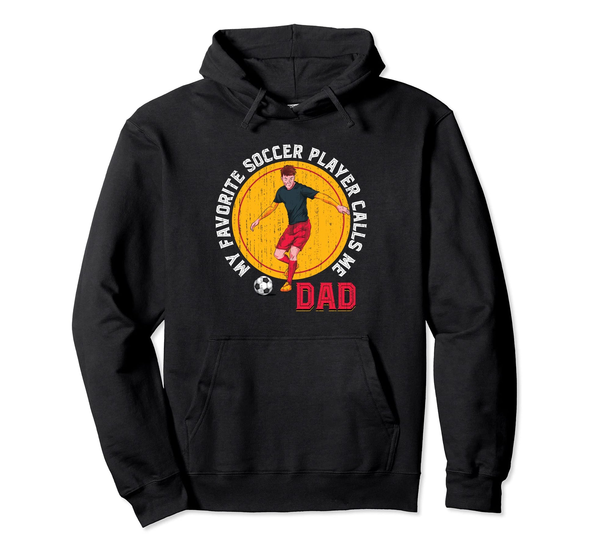 Fathers Day Soccer Ball Sport Soccer Hoodie - Minimalist Print Unisex - T-Shirt, Sweatshirt, Hoodie