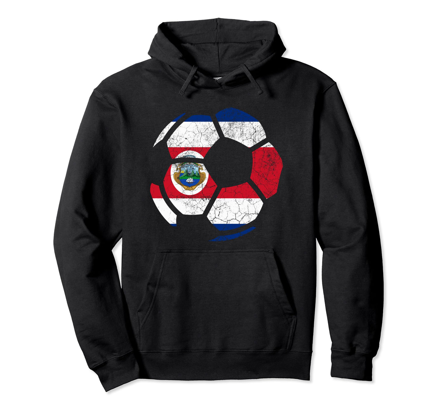 Costa Rica Soccer Costa Rican Flag Hoodie - Casual Everyday Wear Unisex - T-Shirt, Sweatshirt, Hoodie