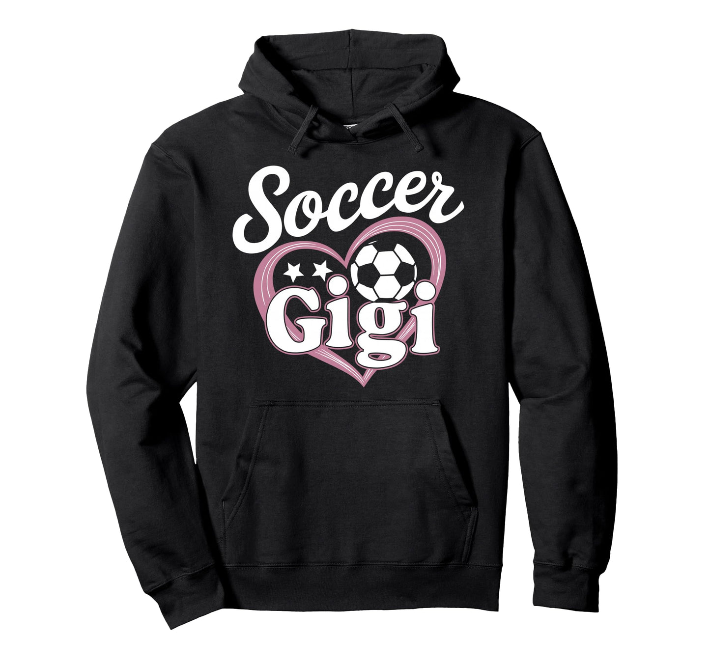 Soccer Gigi Grandma Heart Football Hoodie - Casual Everyday Wear Unisex - T-Shirt, Sweatshirt, Hoodie