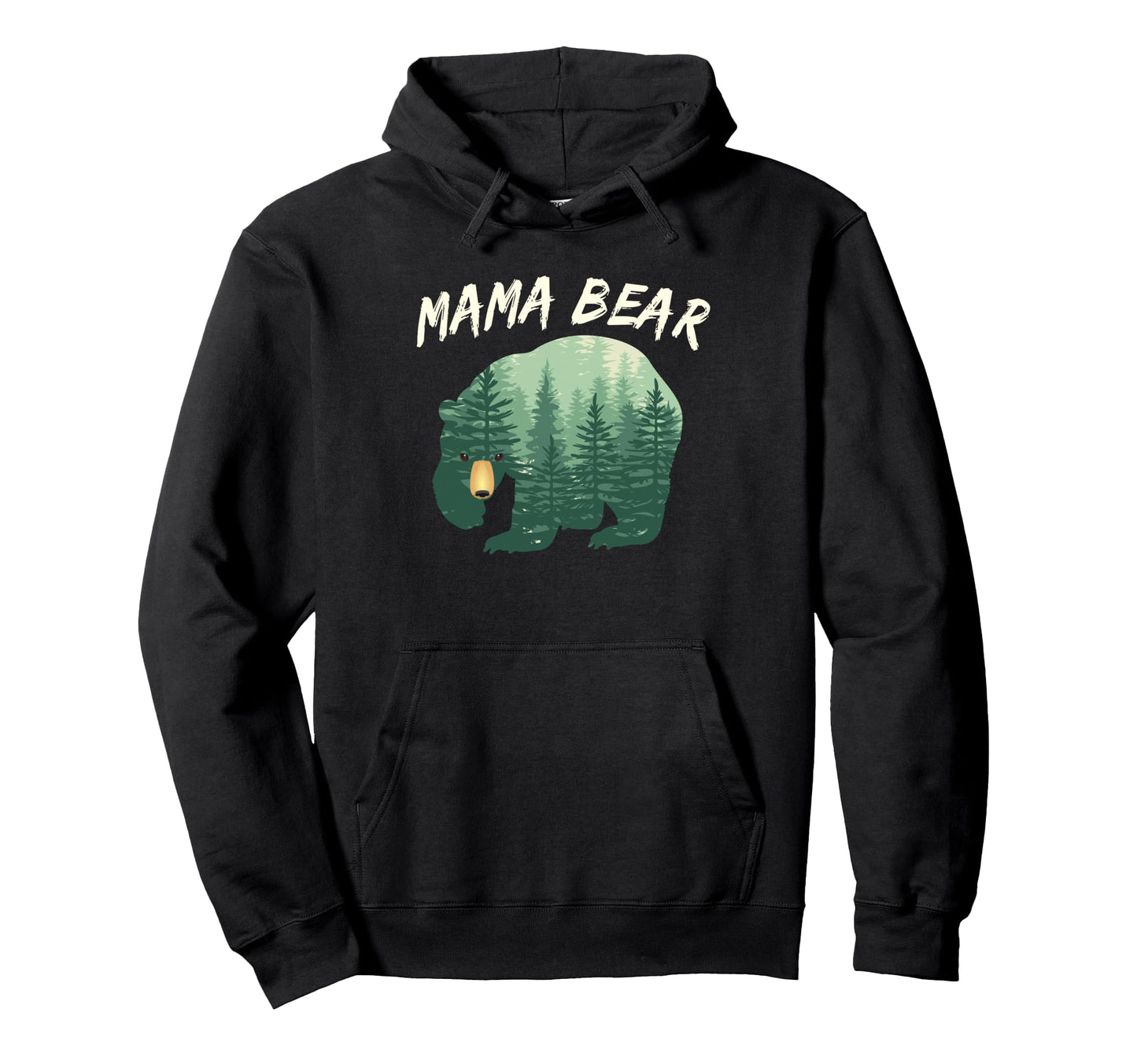 Mama Bear Gift Bear Woods Mother Gift Mom Hoodie - Unique Graphic Men Women - T-Shirt, Sweatshirt, Hoodie