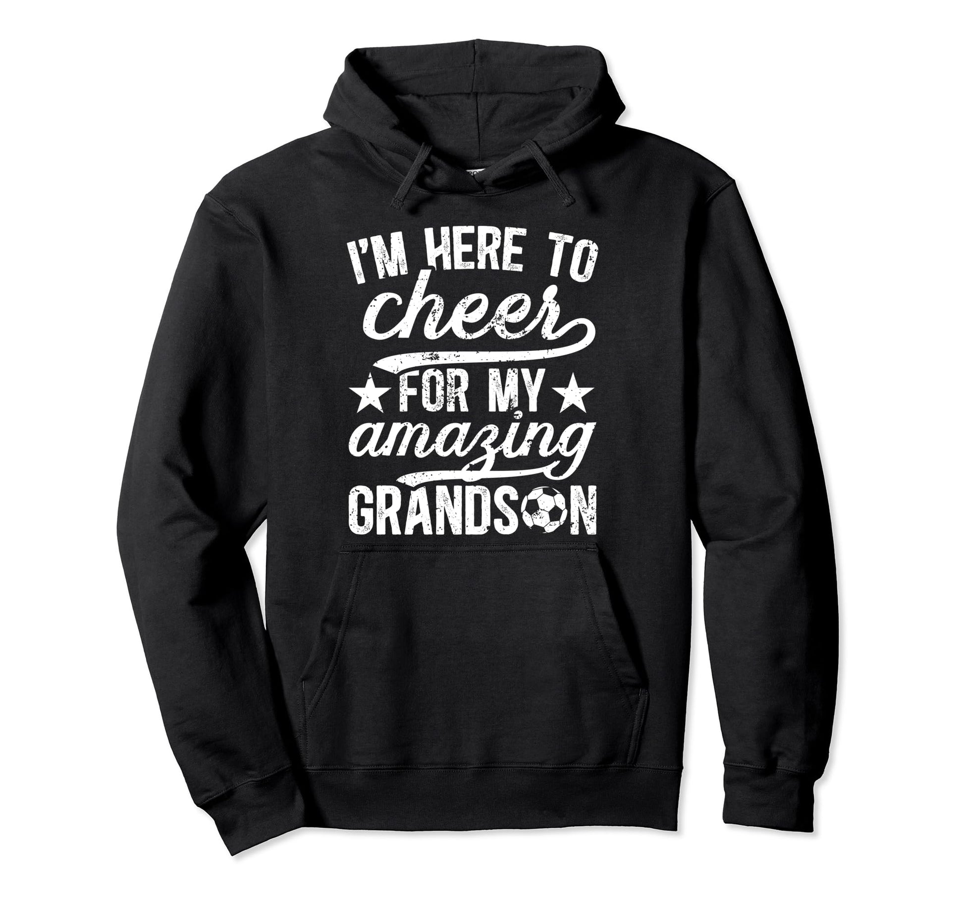Amazing Grandson Soccer Grandpa Hoodie - Aesthetic Graphic for Adults - T-Shirt, Sweatshirt, Hoodie