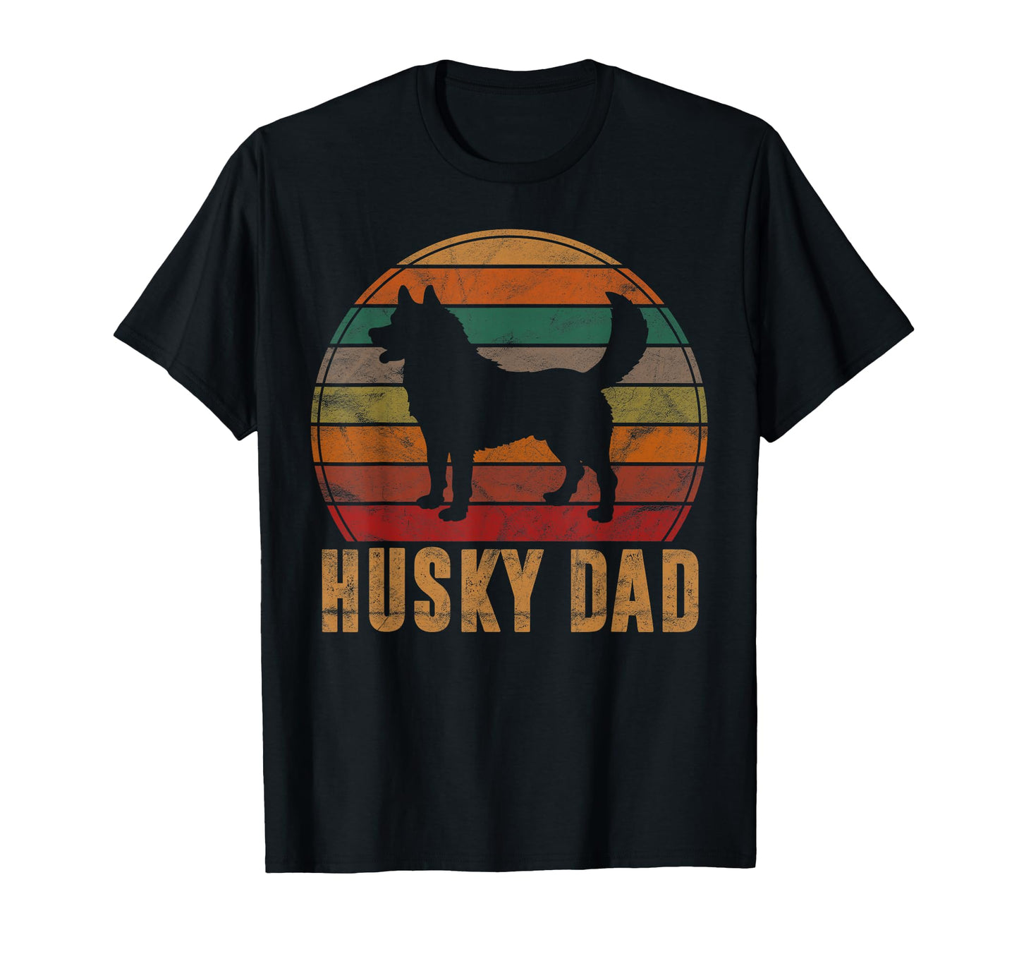 Husky Dad Gift Dog Owner Pet Siberian T-Shirt - Aesthetic Graphic Unisex - T-Shirt, Sweatshirt, Hoodie