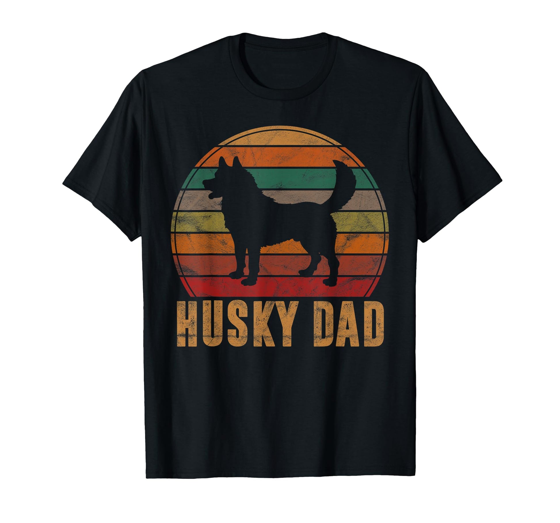Husky Dad Gift Dog Owner Pet Siberian T-Shirt - Aesthetic Graphic Unisex - T-Shirt, Sweatshirt, Hoodie