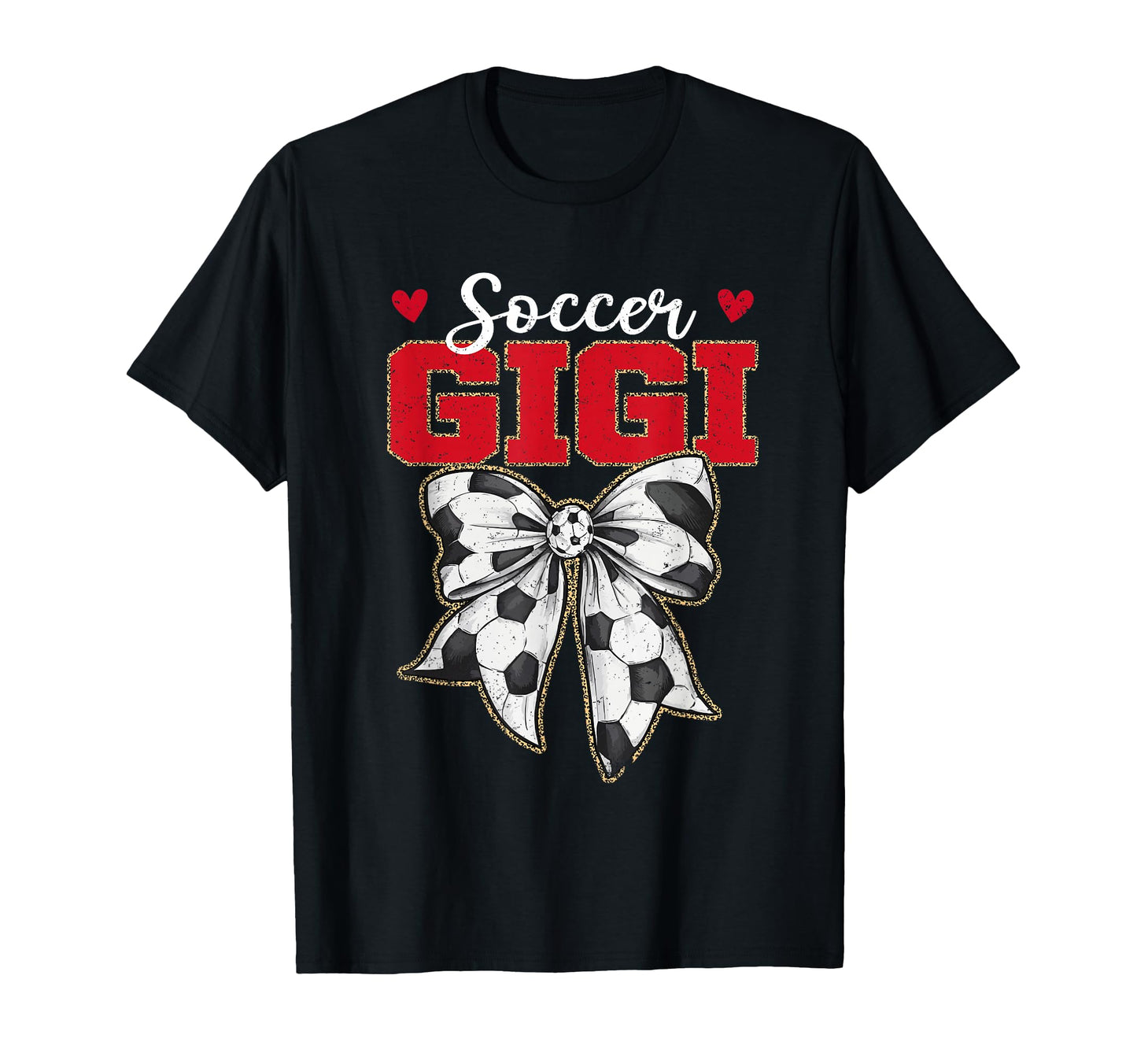 Soccer Gigi Bow Leopard Soccer Lovers T-Shirt - Unique Graphic Men Women - T-Shirt, Sweatshirt, Hoodie