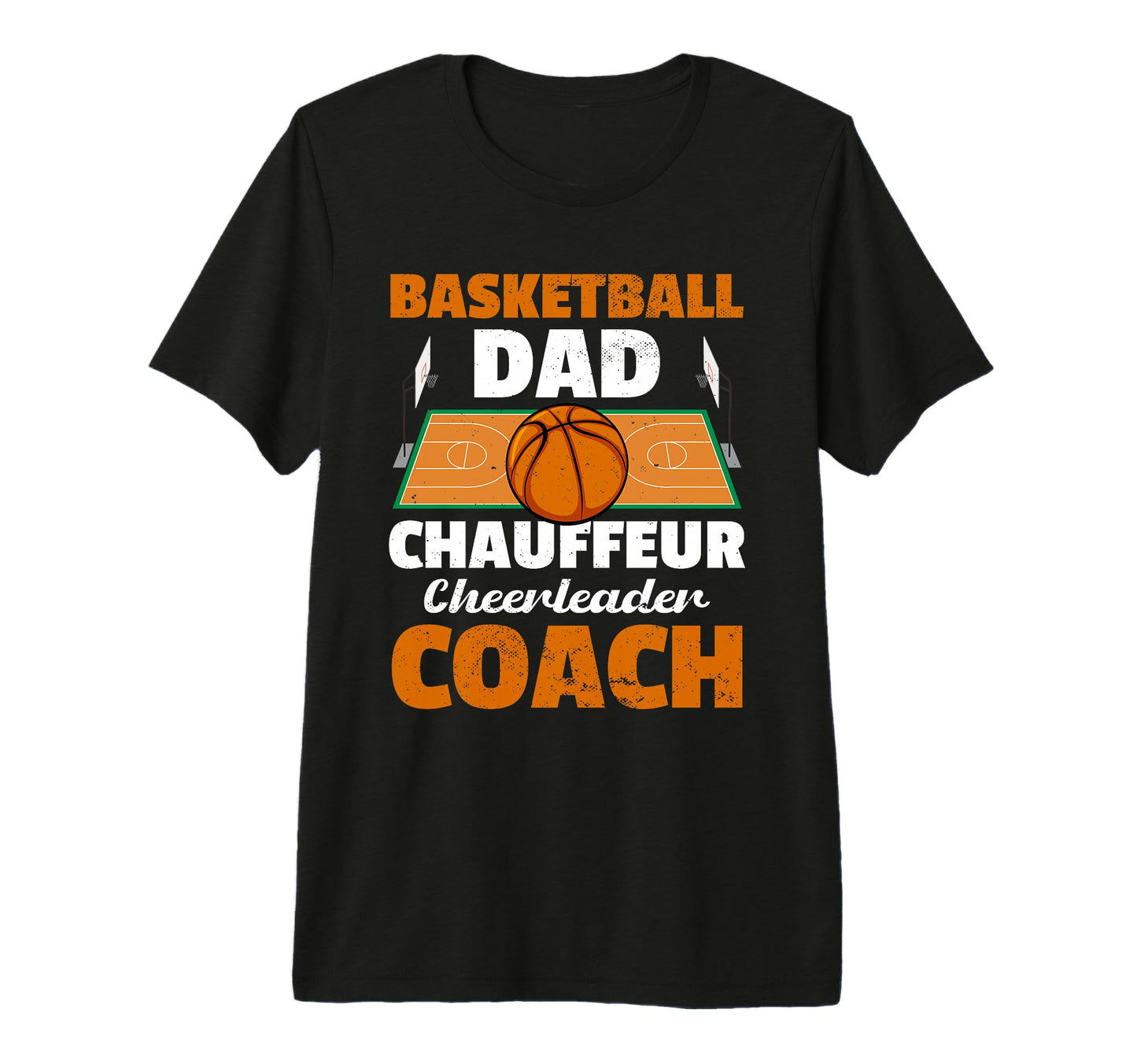 Fathers Day Basketball Dad Game Day Tri T-Shirt - Graphic Print for Adults - T-Shirt, Sweatshirt, Hoodie
