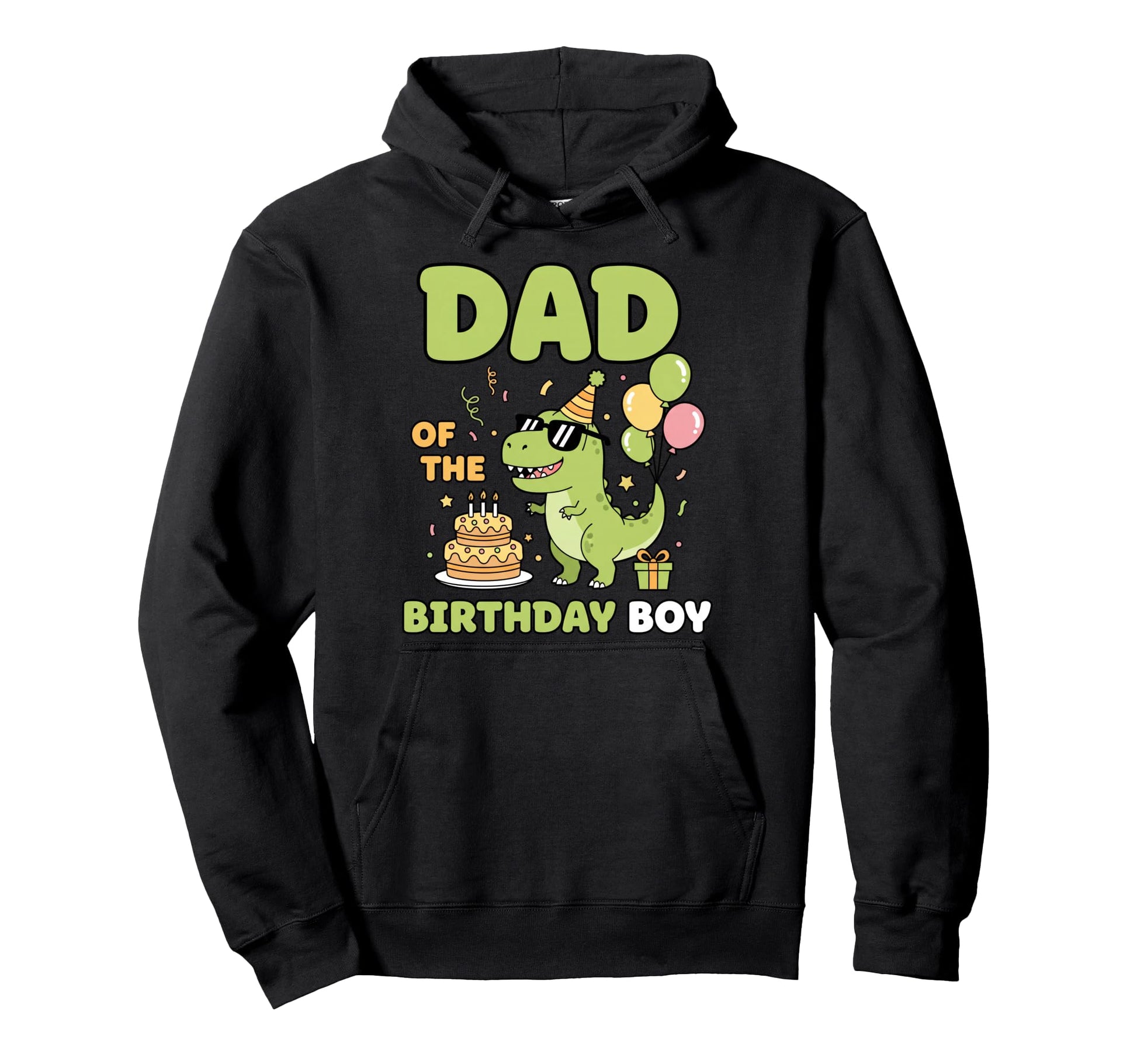 Dad Birthday Dinosaur Birthday Party Dad Hoodie - Trendy Graphic Men Women - T-Shirt, Sweatshirt, Hoodie