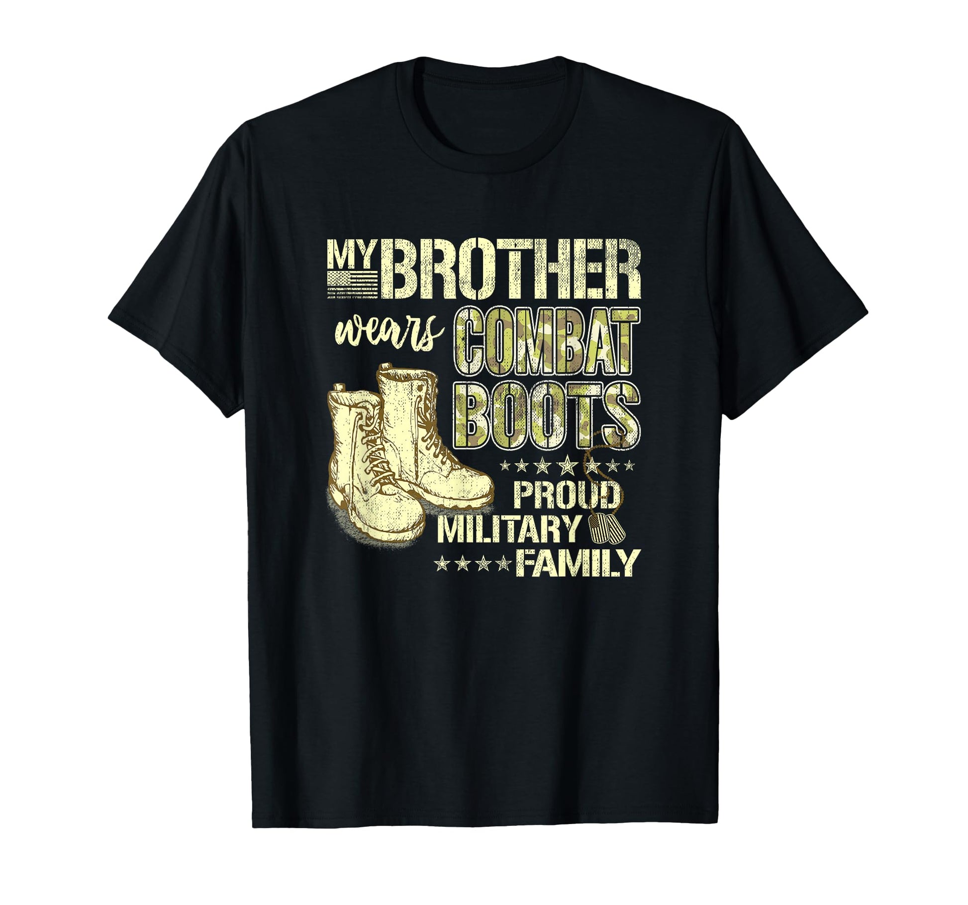 My Brother Wears Combat Boots Proud T-Shirt - Aesthetic Graphic for Adults - T-Shirt, Sweatshirt, Hoodie