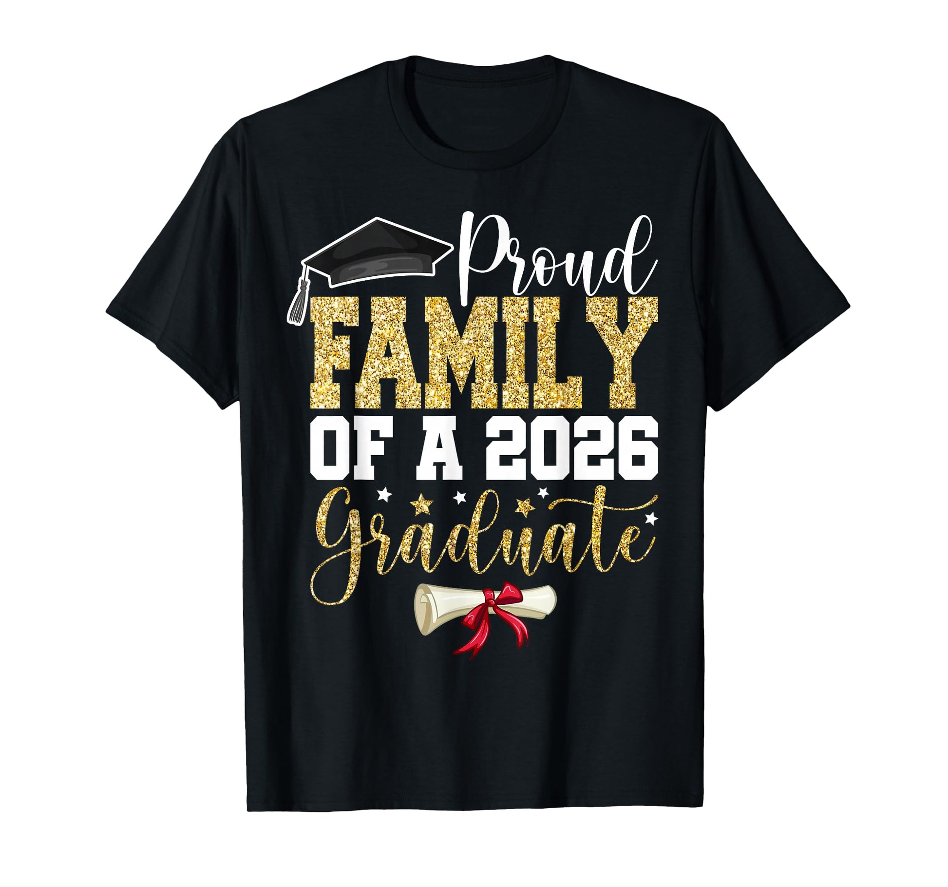 Proud Family 2026 Senior Graduate T-Shirt - Trendy Graphic for Adults - T-Shirt, Sweatshirt, Hoodie