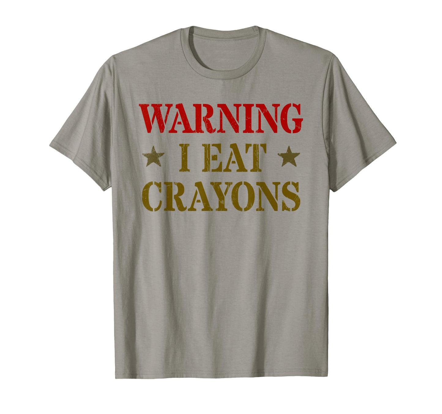 Sarcastic Eater I Eat Crayons Veteran T-Shirt - Custom Art Print Unisex - T-Shirt, Sweatshirt, Hoodie