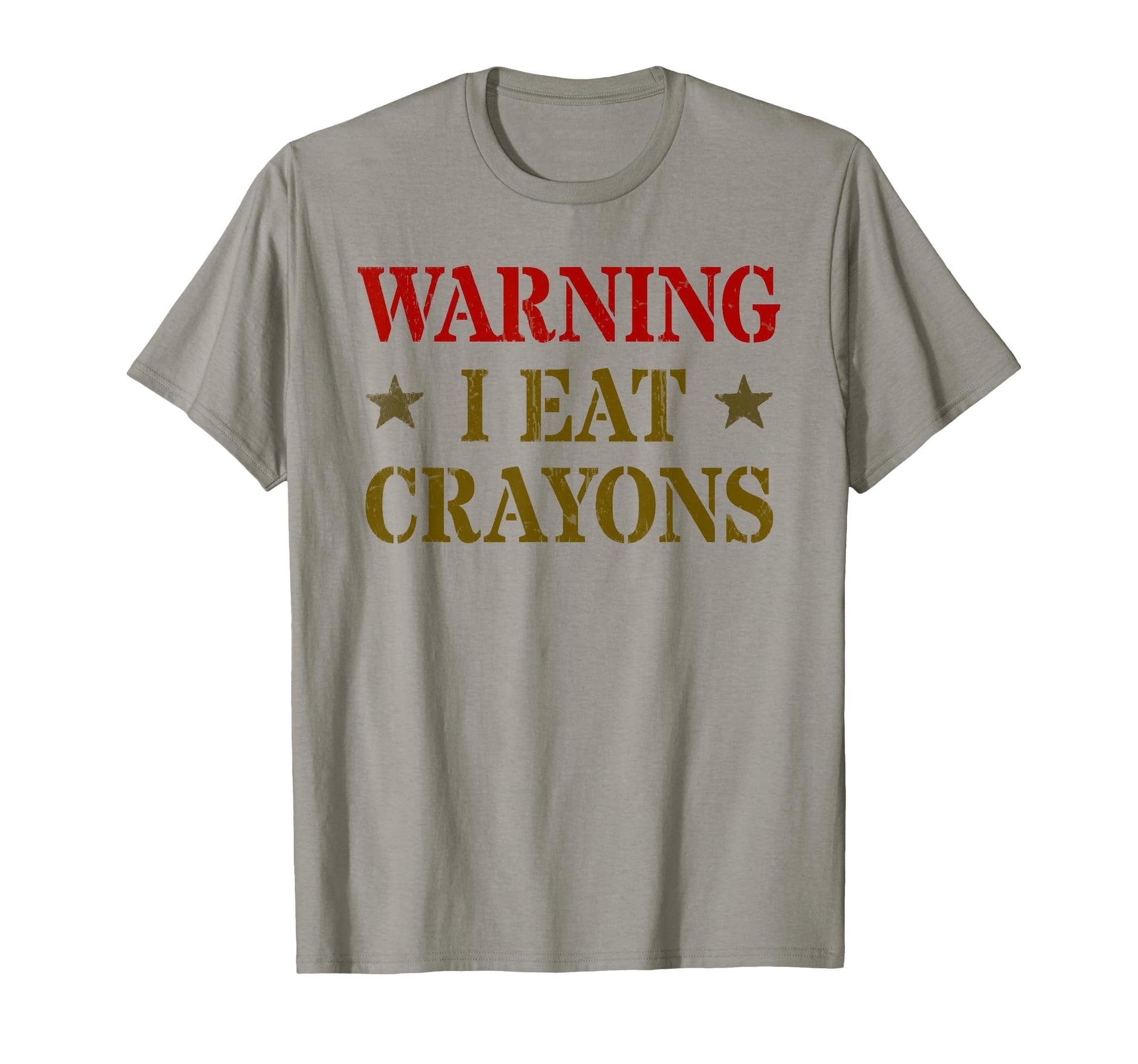 Sarcastic Eater I Eat Crayons Veteran T-Shirt - Custom Art Print Unisex - T-Shirt, Sweatshirt, Hoodie
