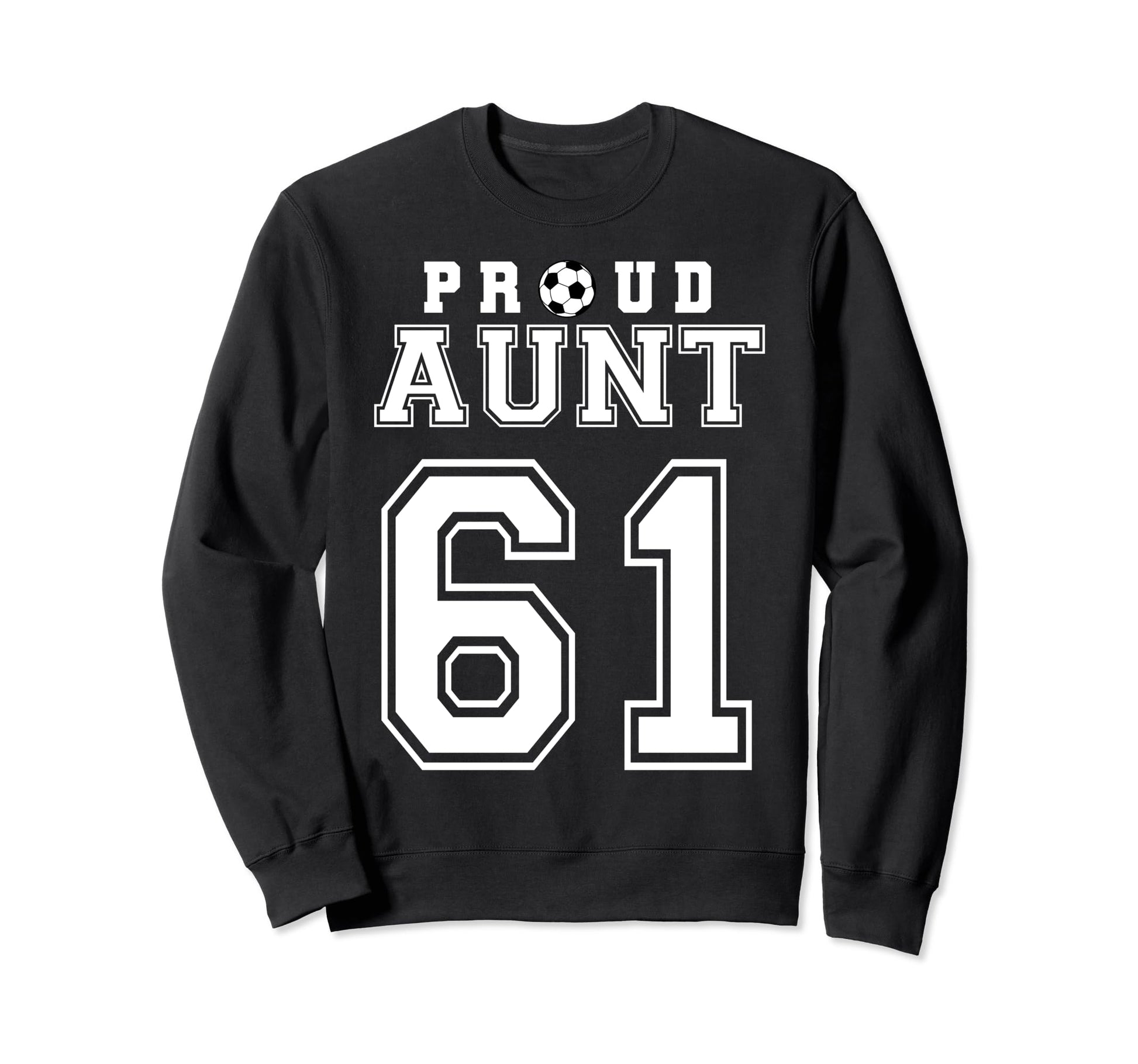 Number 61 Custom Proud Soccer Futbol Sweatshirt - Minimalist Print Unisex - T-Shirt, Sweatshirt, Hoodie