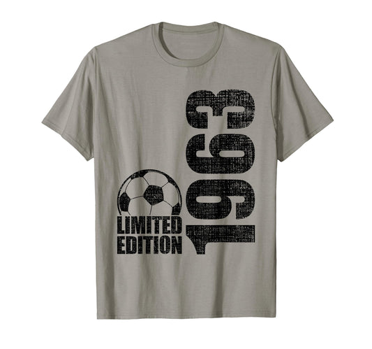 63 Years Old 1963 63Rd Birthday Soccer T-Shirt - Unique Graphic Unisex - T-Shirt, Sweatshirt, Hoodie