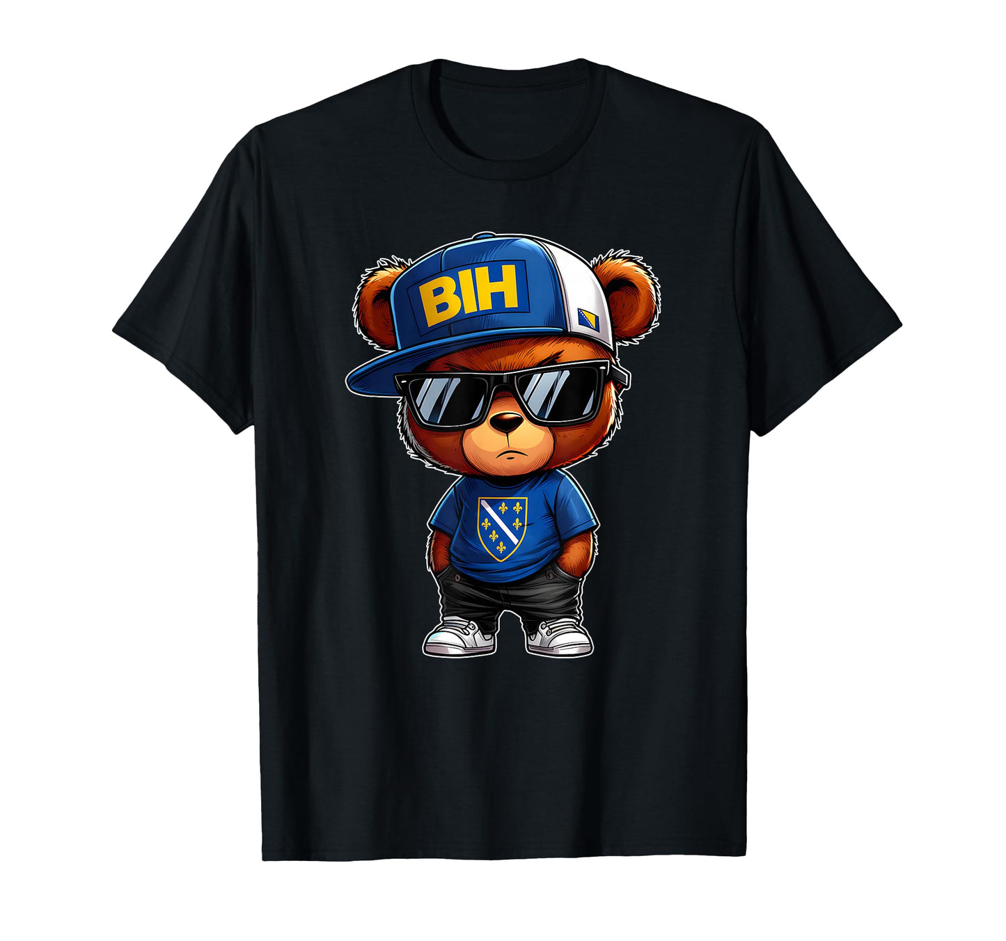Bosnia And Herzegovina Teddy Bear T-Shirt - Casual Everyday Wear Men Women - T-Shirt, Sweatshirt, Hoodie