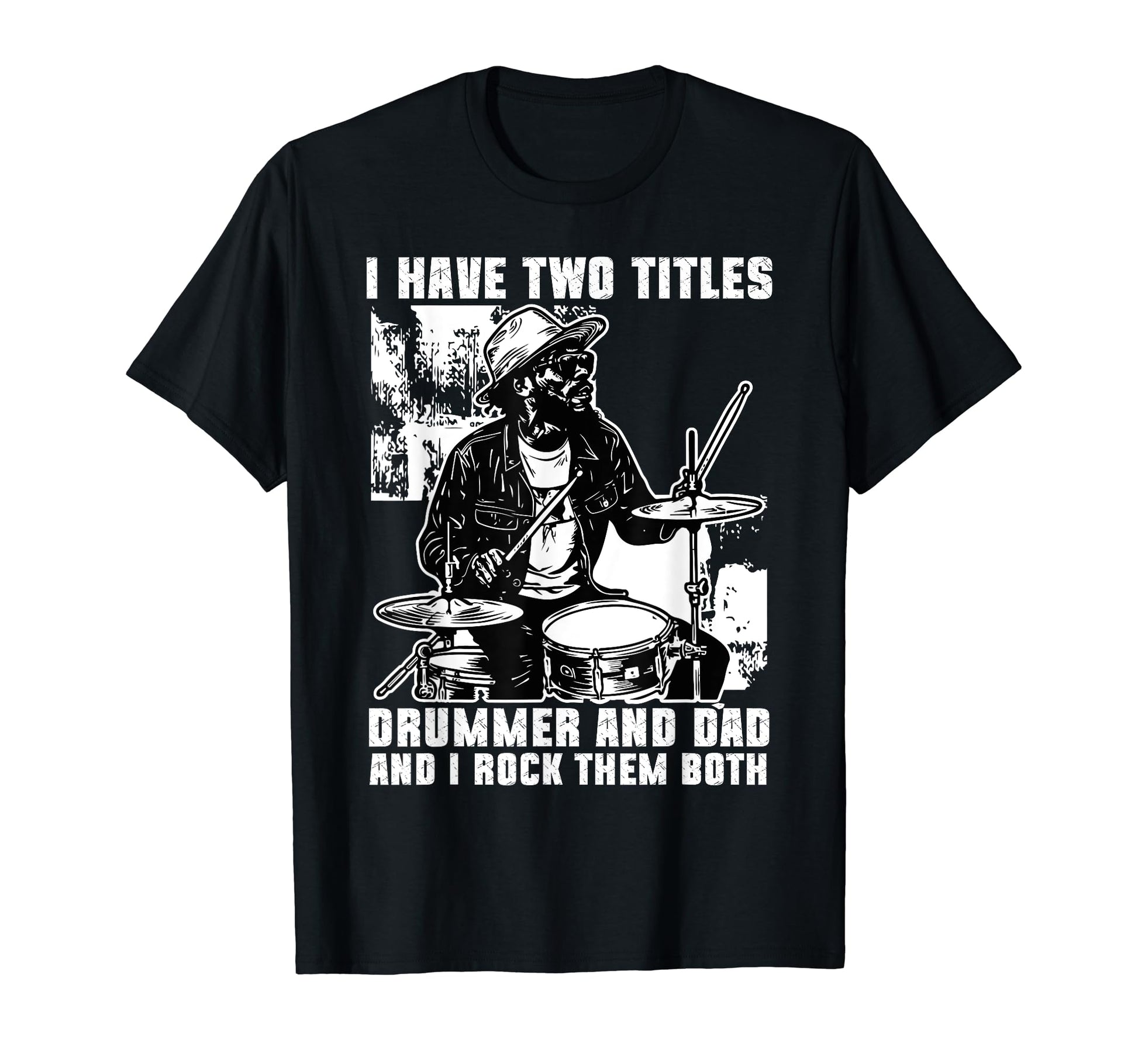 Drummer Dad Musician Fathers Day Daddy T-Shirt - Aesthetic Graphic Unisex - T-Shirt, Sweatshirt, Hoodie