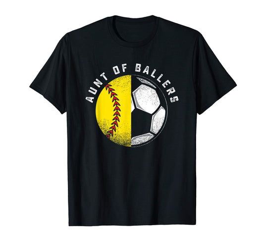 Aunt Ballers Softball Player Niece T-Shirt - Trendy Graphic Men Women - T-Shirt, Sweatshirt, Hoodie