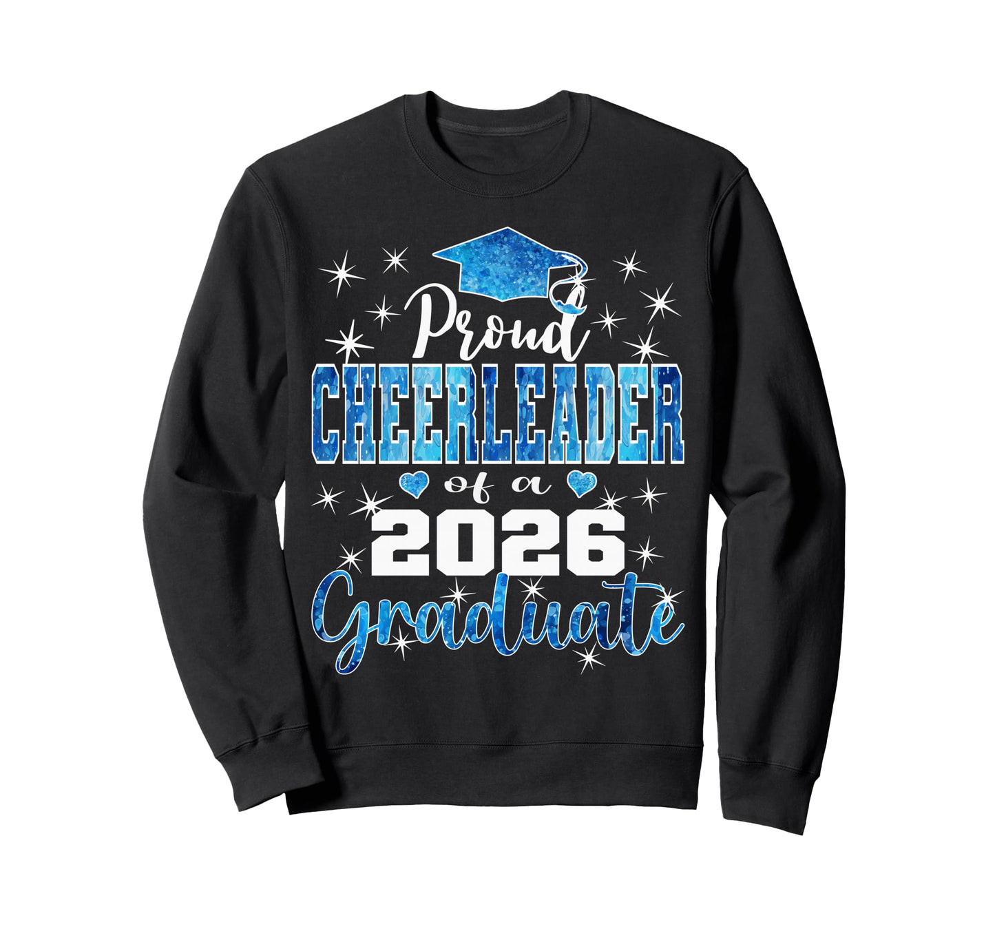 Super Proud Cheerleader 2026 Graduate Sweatshirt - Minimalist Print Unisex - T-Shirt, Sweatshirt, Hoodie