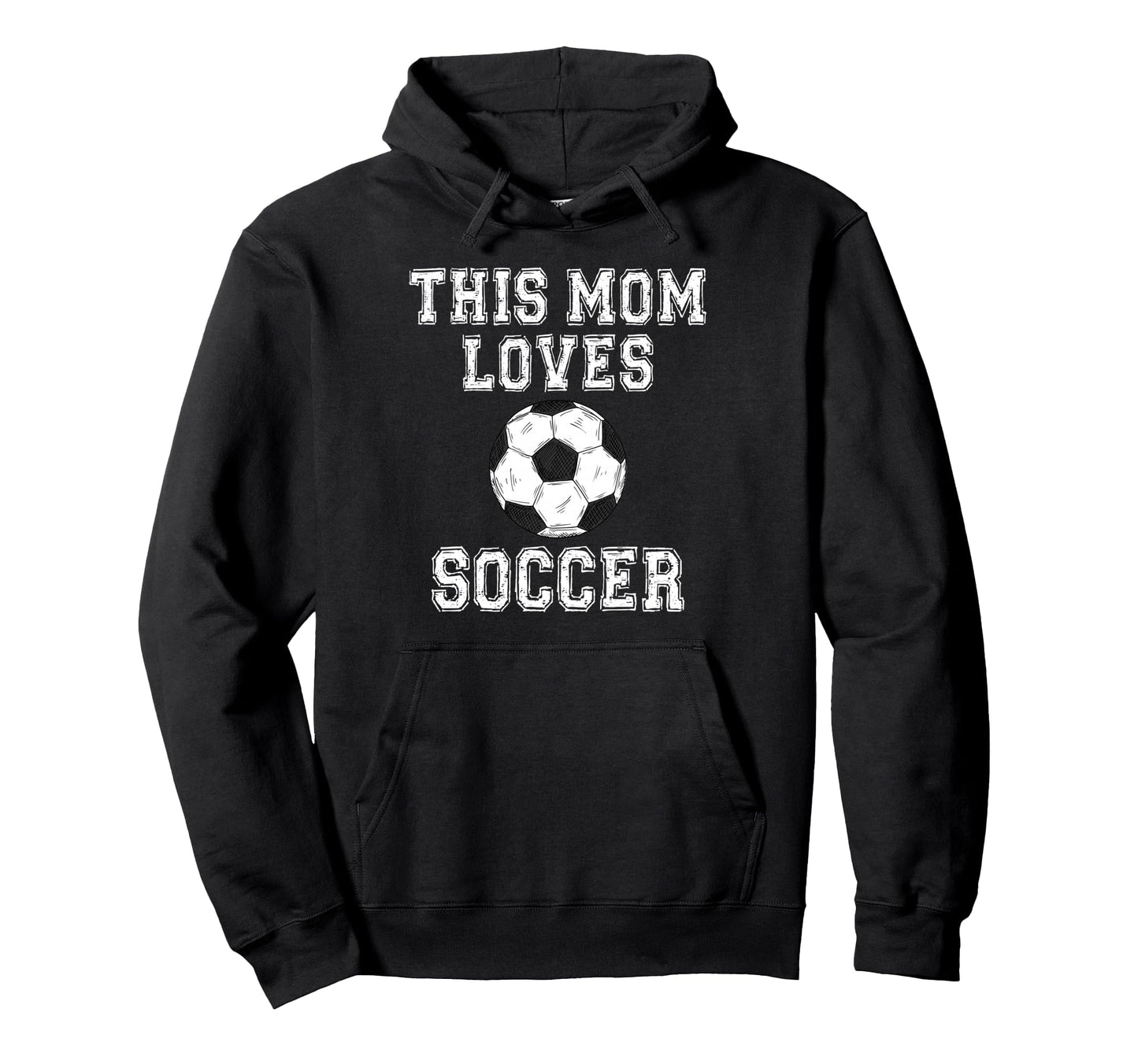 This Mom Loves Soccer Game Day Hoodie - Casual Everyday Wear for Adults - T-Shirt, Sweatshirt, Hoodie