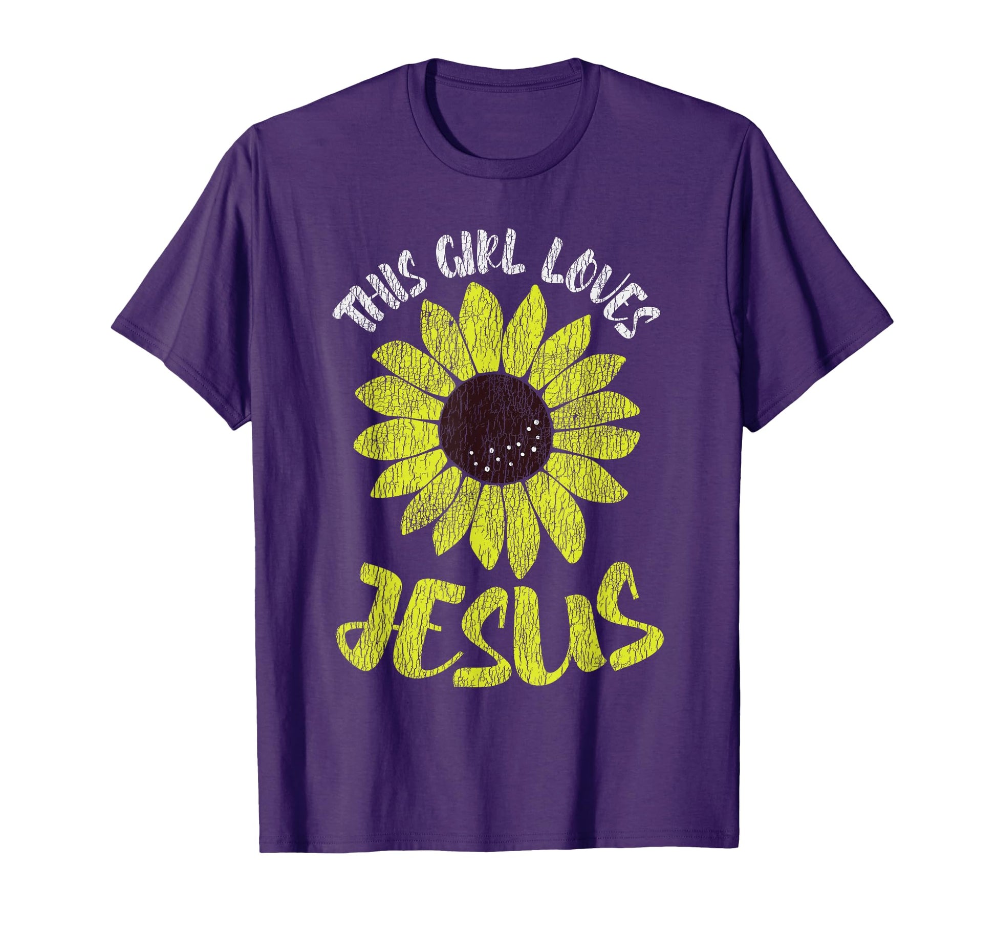 Sunflower This Loves Jesus Christian T-Shirt - Fun Novelty Design Men Women - T-Shirt, Sweatshirt, Hoodie