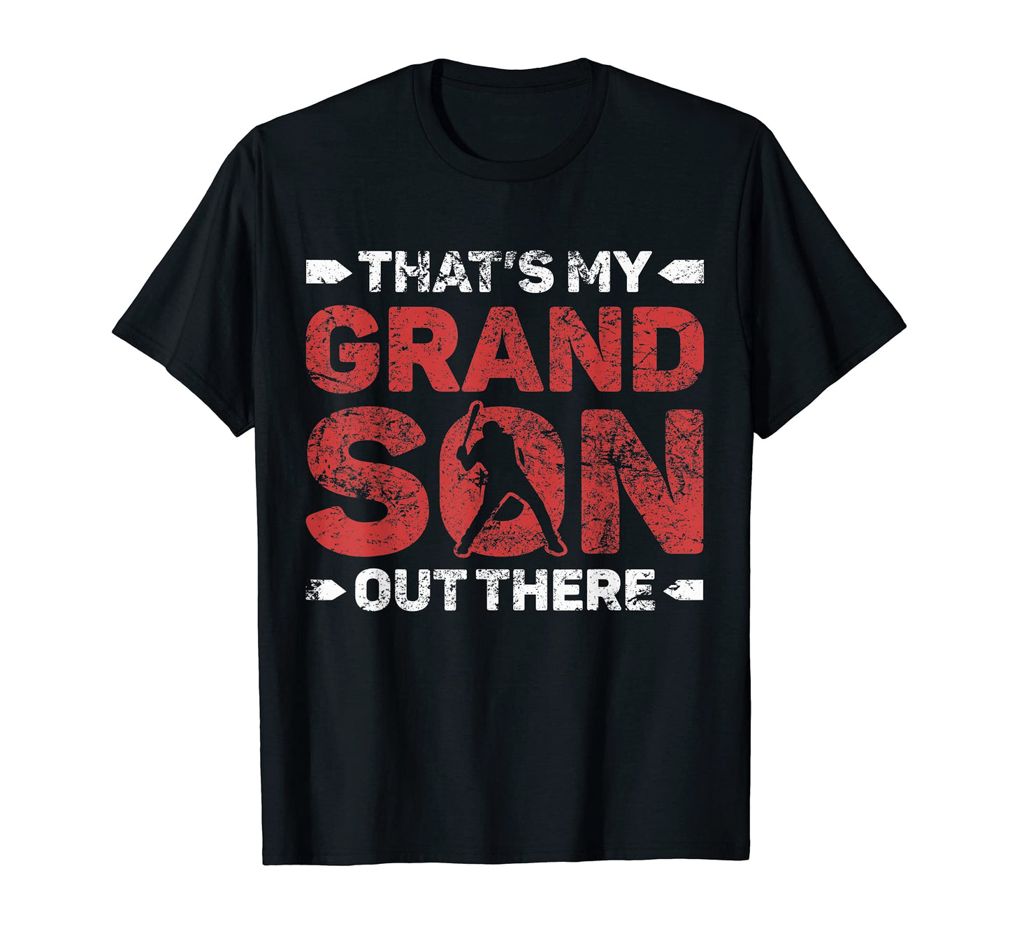 Grandson Baseball Player Fan Dad T-Shirt - Graphic Print for Adults - T-Shirt, Sweatshirt, Hoodie