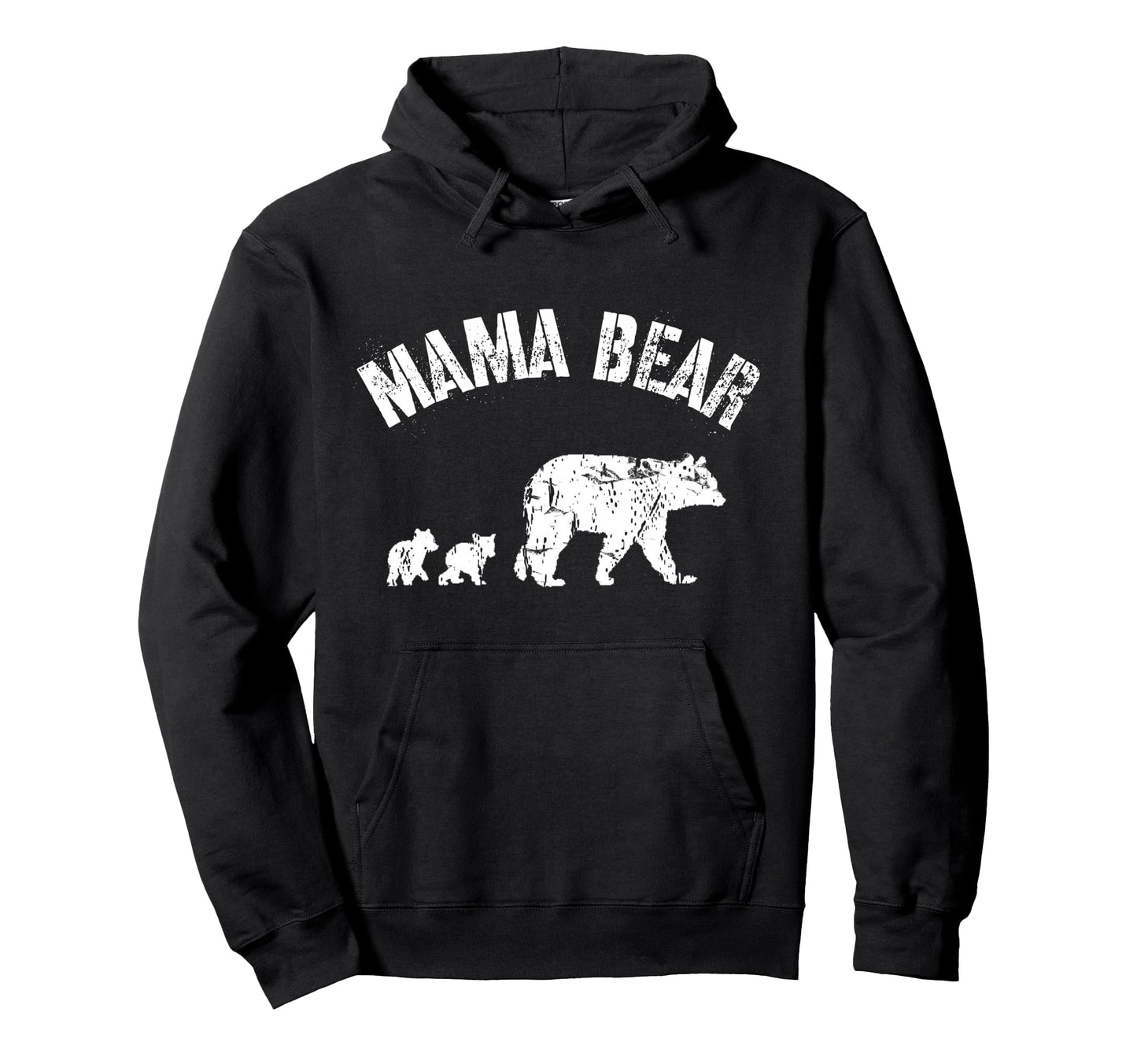 Mama Bear 2 Cubs Mom Mum Mother Funny Hoodie - Graphic Print for Adults - T-Shirt, Sweatshirt, Hoodie