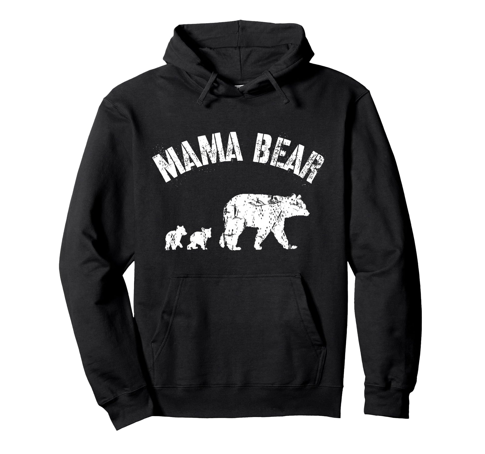 Mama Bear 2 Cubs Mom Mum Mother Funny Hoodie - Graphic Print for Adults - T-Shirt, Sweatshirt, Hoodie