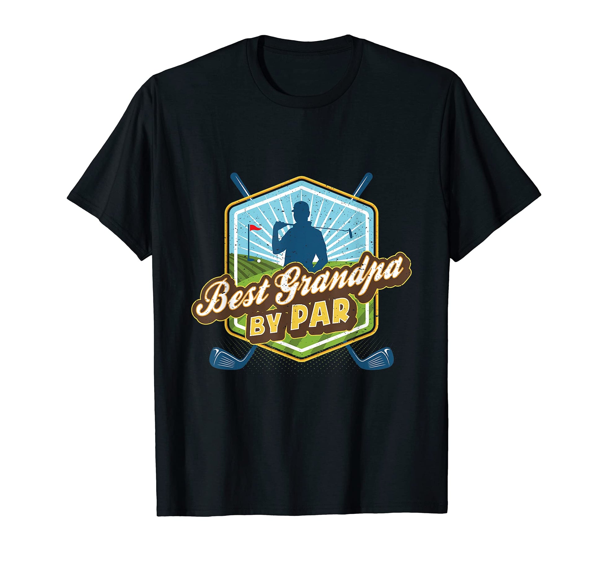 Mens Best Grandpa Par Fathers Day Golf Dad T-Shirt - Graphic Print Unisex - T-Shirt, Sweatshirt, Hoodie