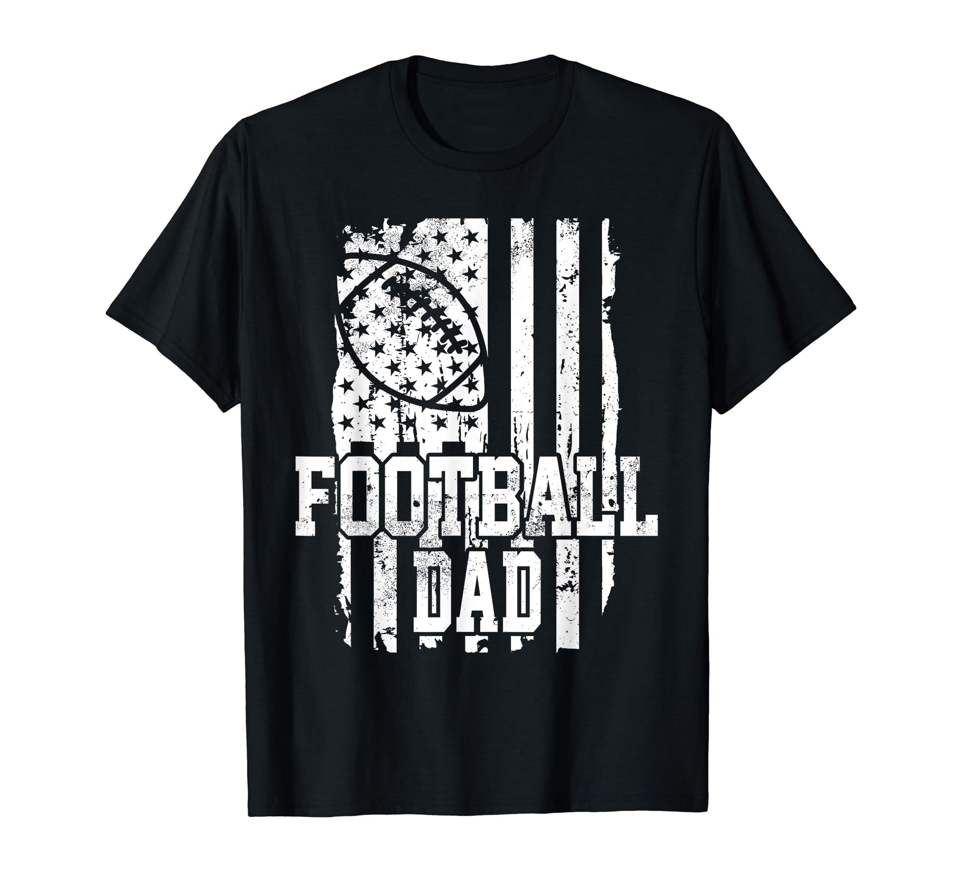 Usa Flag Football Dad Football Game T-Shirt - Novelty Apparel for Adults - T-Shirt, Sweatshirt, Hoodie