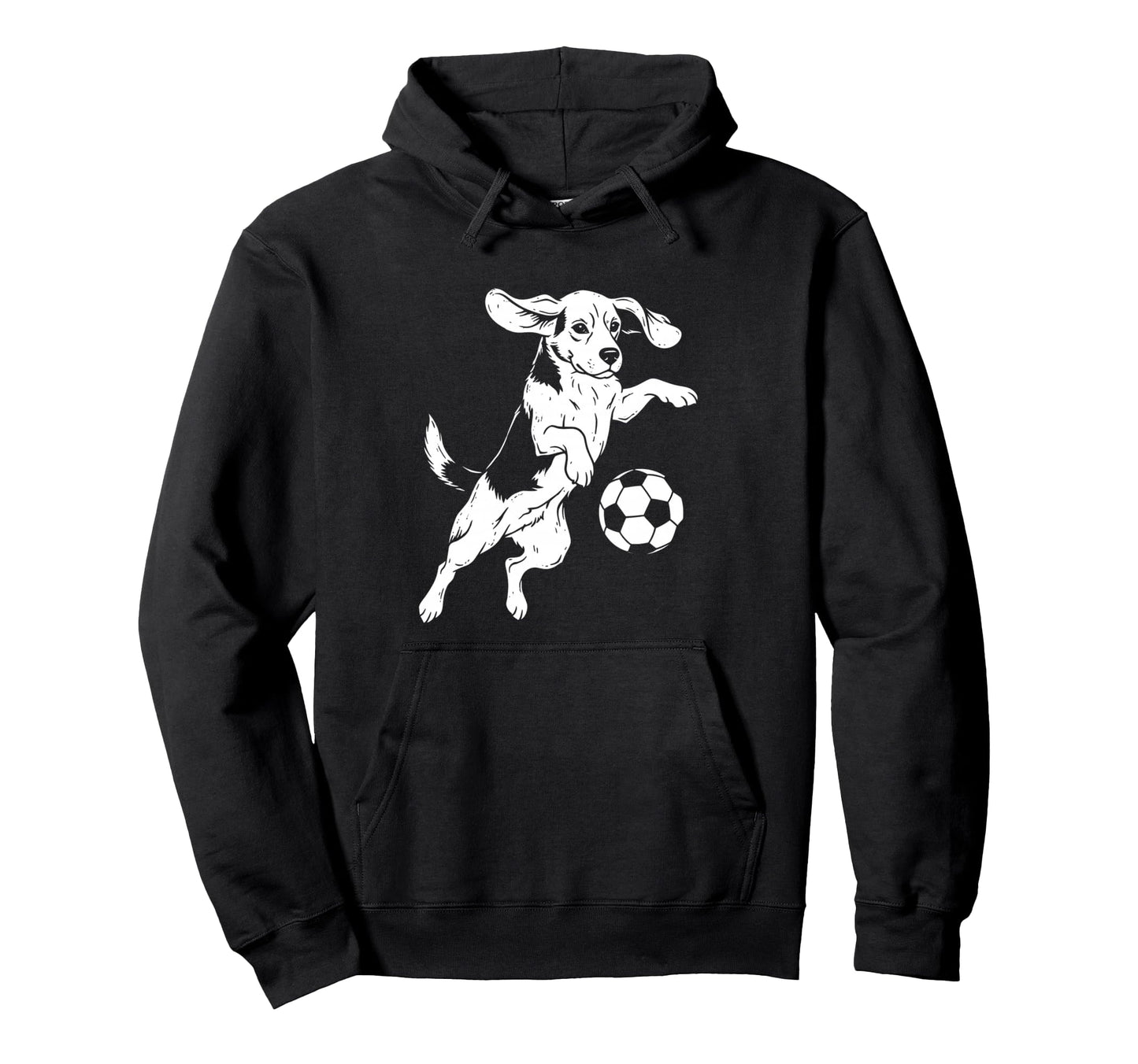 Beagle Soccer Player Funny Dog Lover Hoodie - Custom Art Print Men Women - T-Shirt, Sweatshirt, Hoodie