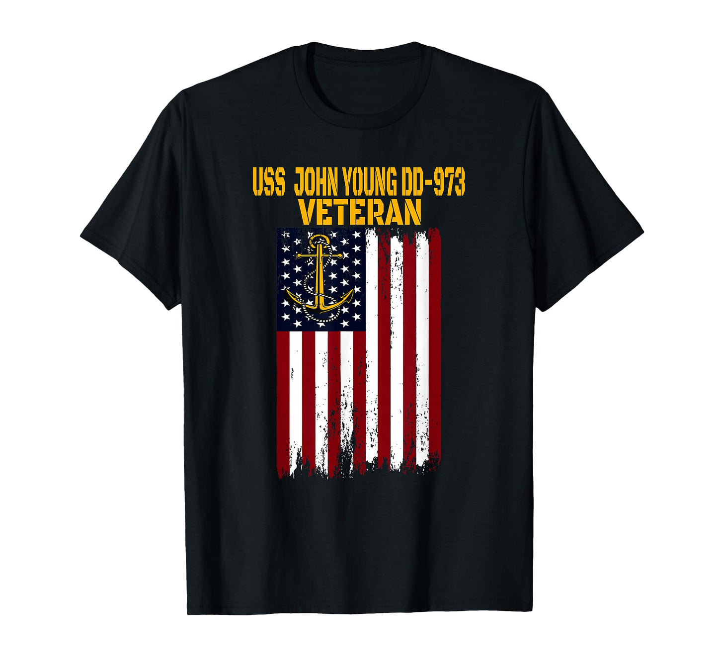 Destroyer Uss John Young 973 Warship T-Shirt - Graphic Print Men Women - T-Shirt, Sweatshirt, Hoodie