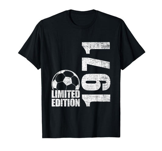 55 Years Old 1971 55Th Birthday Soccer T-Shirt - Custom Art Print Unisex - T-Shirt, Sweatshirt, Hoodie