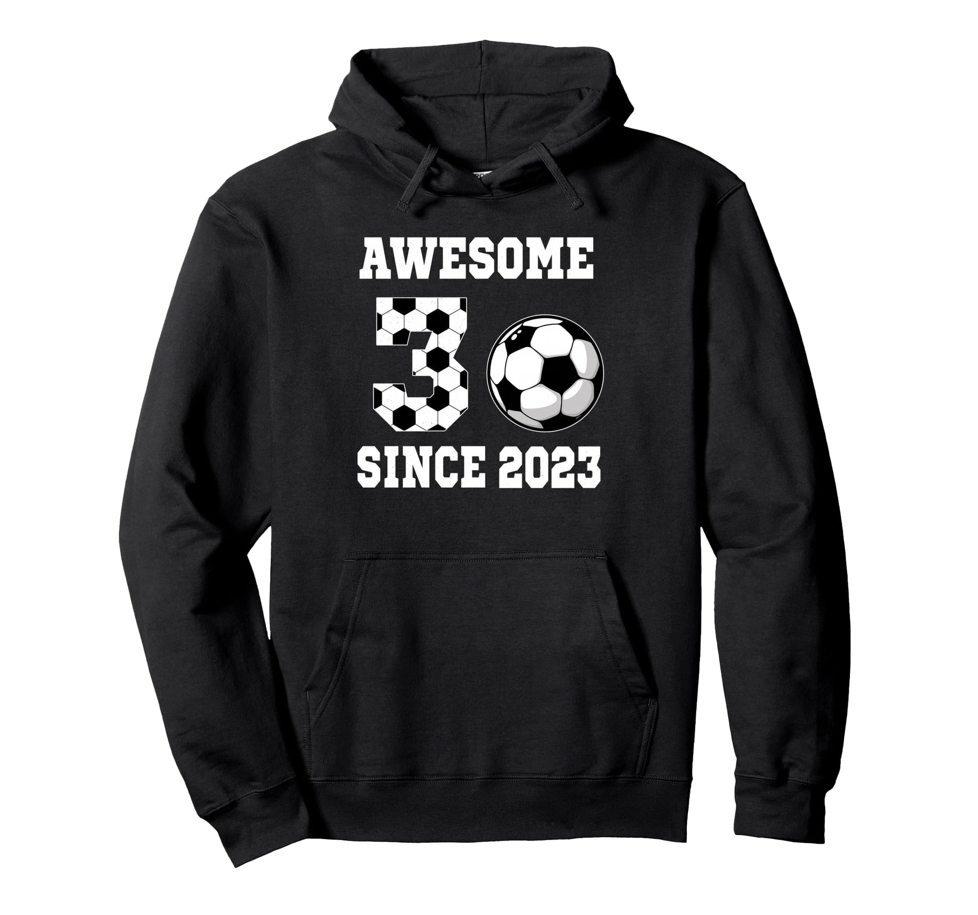 3 Years Old Birthday Soccer Awesome Since Hoodie - Graphic Print Men Women - T-Shirt, Sweatshirt, Hoodie