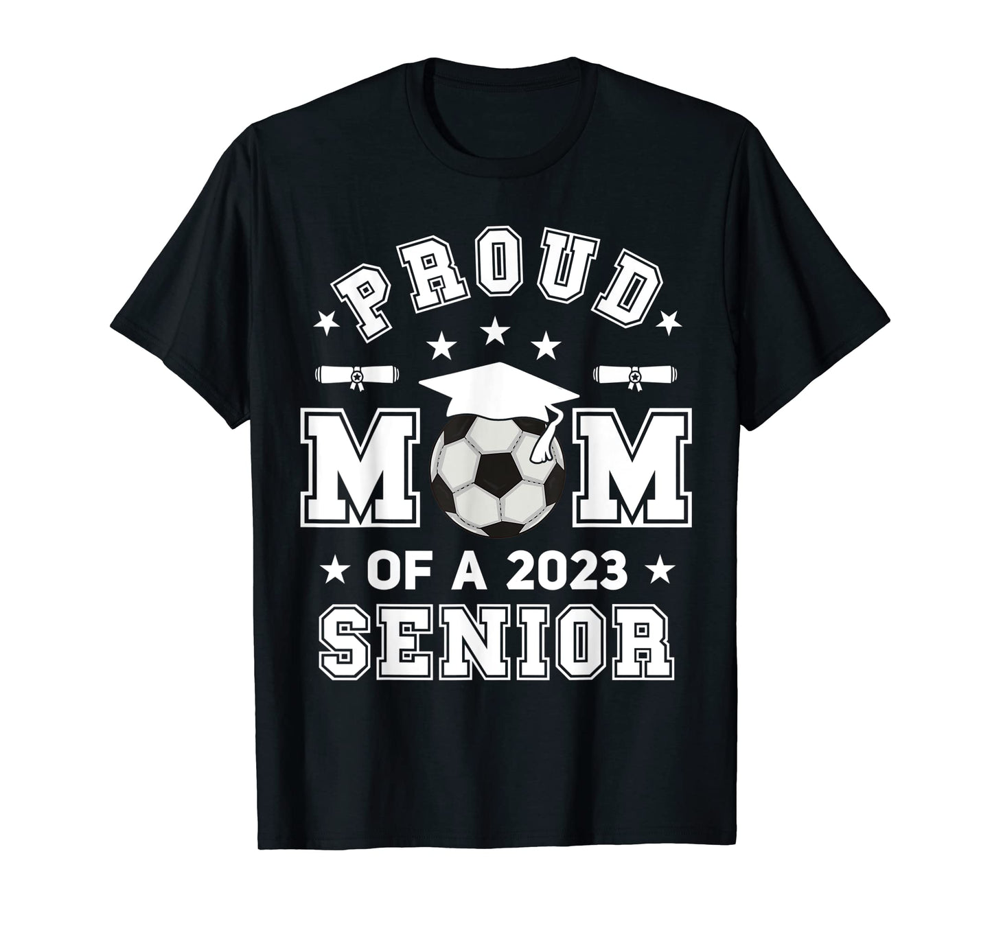 Proud Mom 2023 Senior Highschool T-Shirt - Minimalist Print for Adults - T-Shirt, Sweatshirt, Hoodie