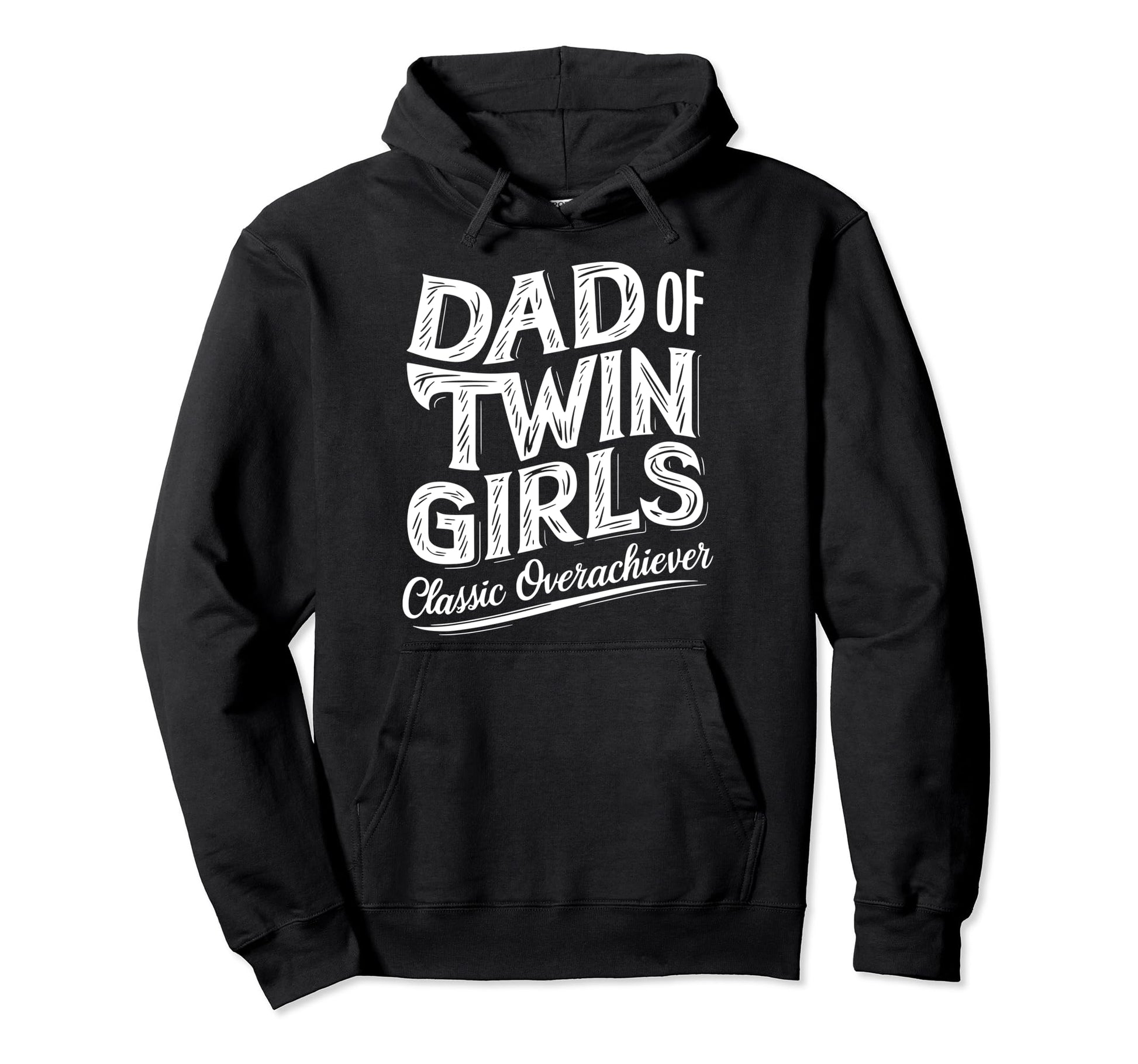 Twin Dad Novelty Funny Daddy Fathers Day Hoodie - Unique Graphic Unisex - T-Shirt, Sweatshirt, Hoodie