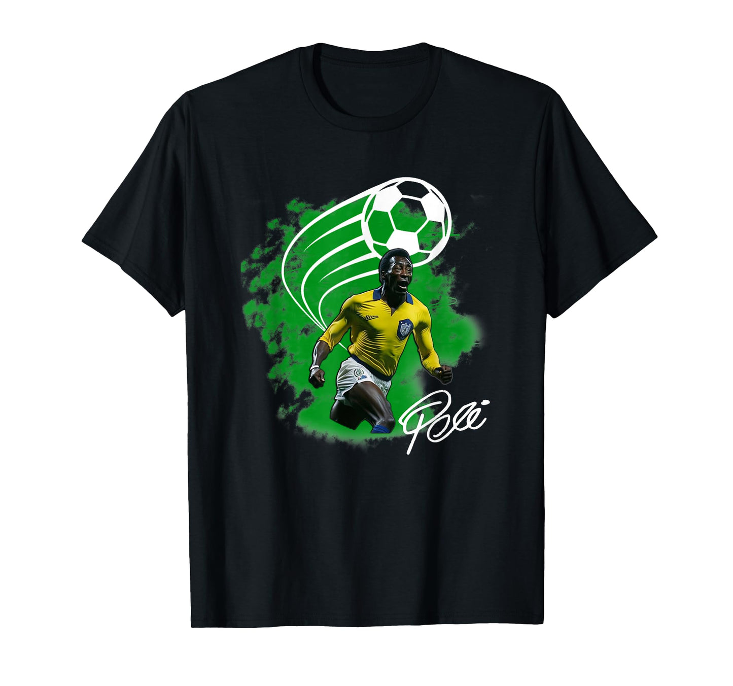 Pele Brasil 006 T-Shirt - Custom Art Print for Adults - T-Shirt, Sweatshirt, Hoodie